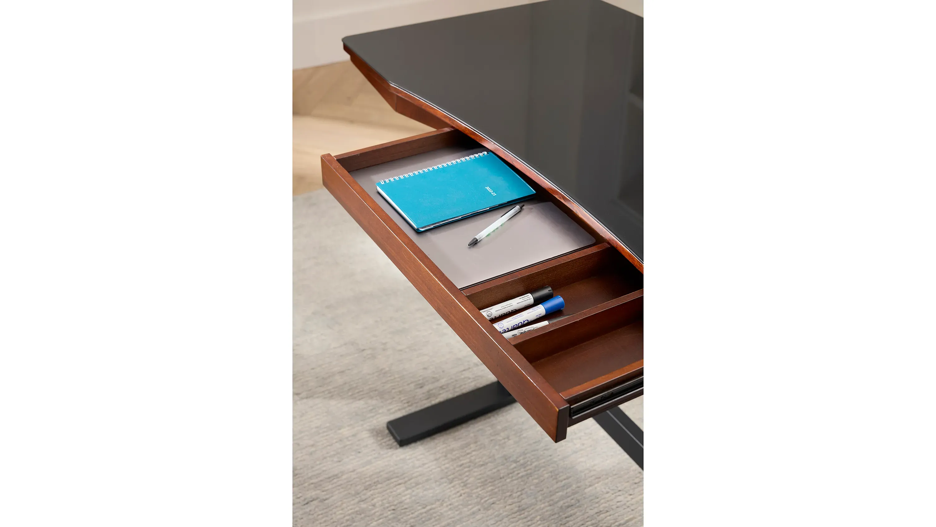 Jefferson Adjustable-Height Desk | Raymour & Flanigan