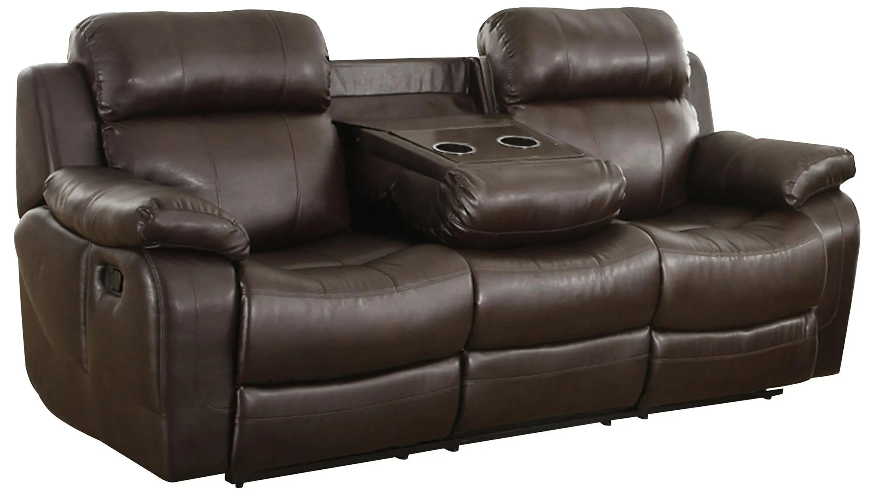 Dwyer Double Reclining Sofa with Center Drop-Down Cup Holders
