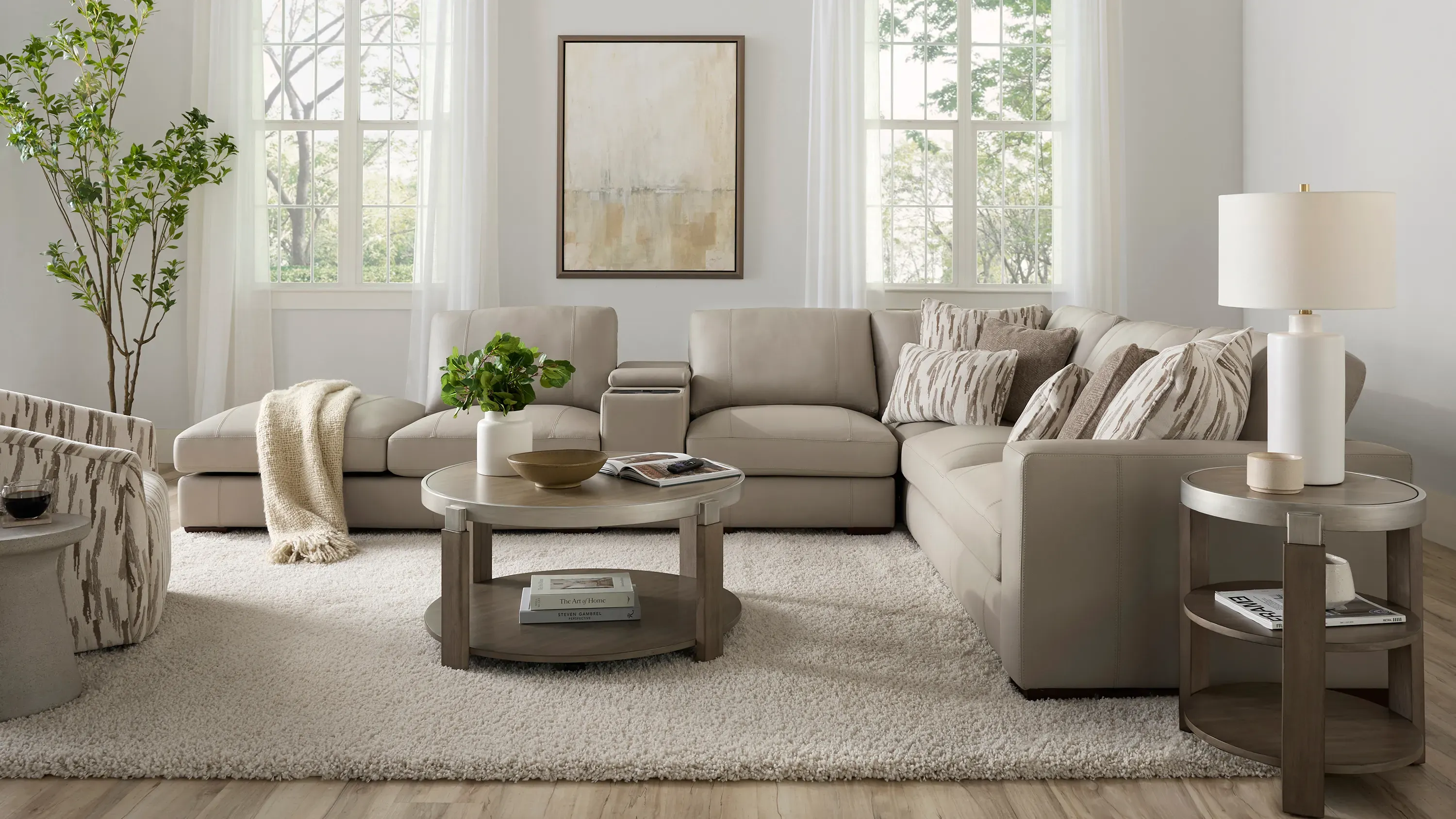 Oaklynn Leather Console