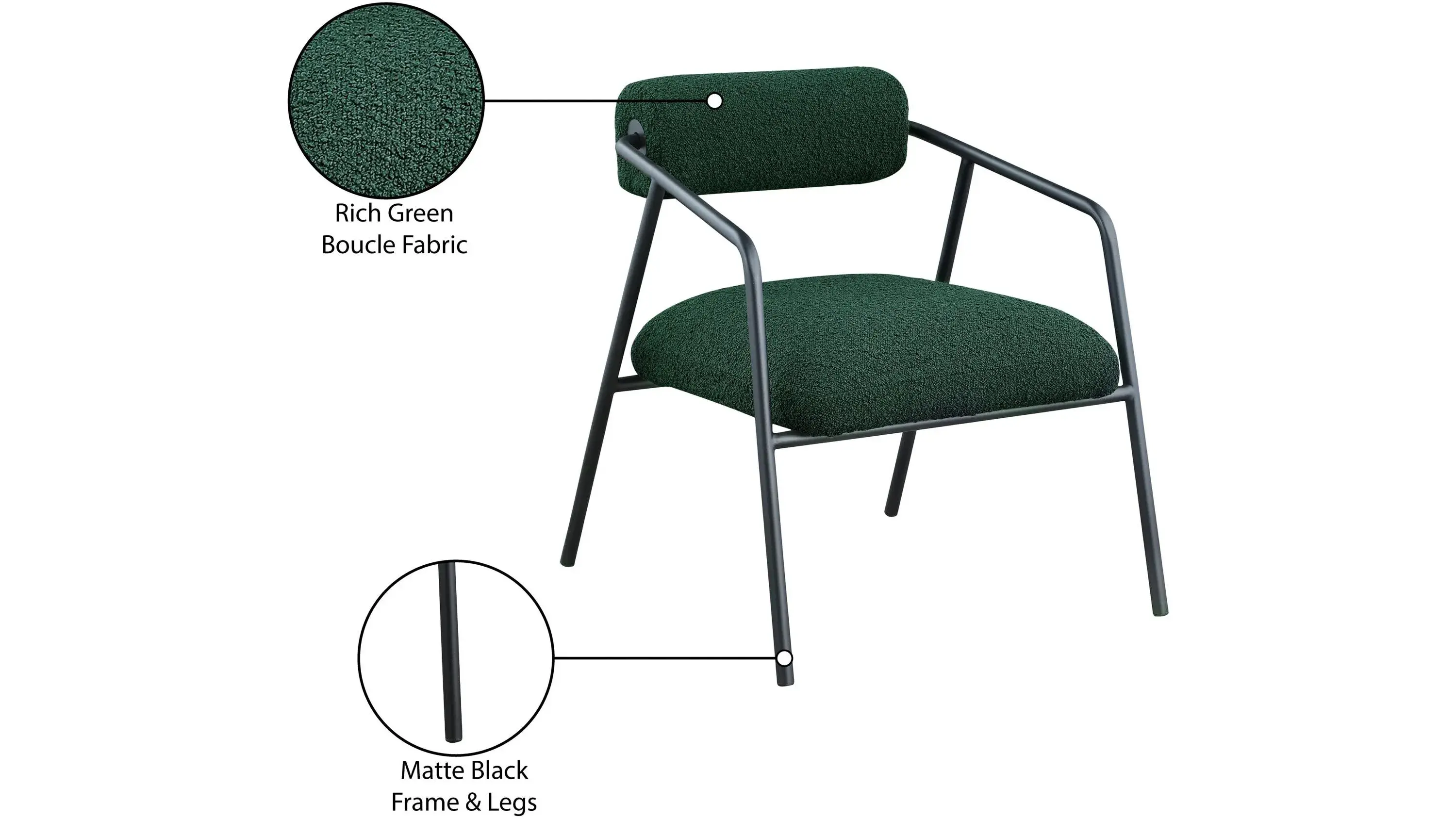 Meridian Furniture Carly Accent Chair - Thumbnail 5