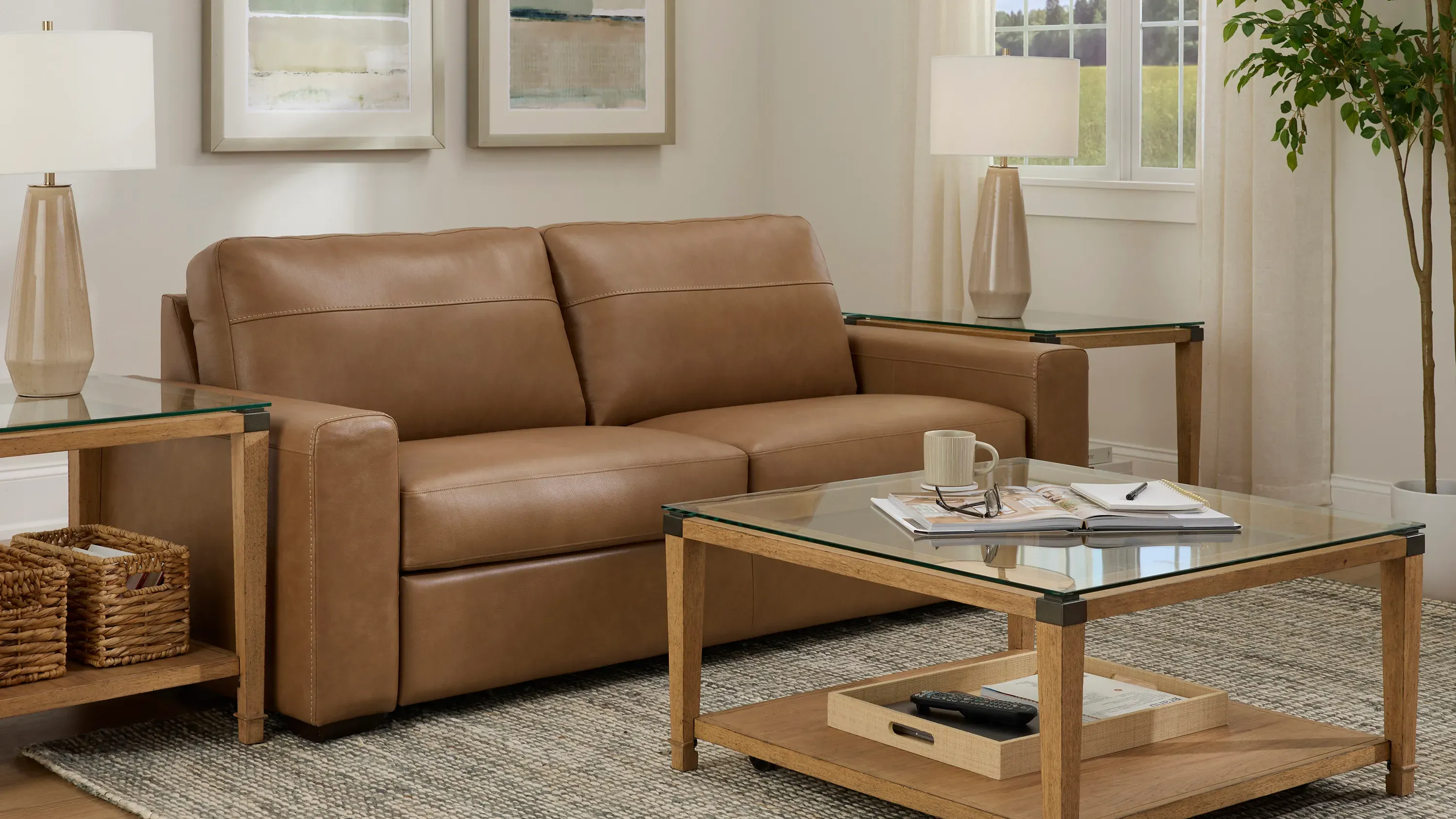 アーバンリサーチ　羊革　レザー　　M（38） ハーレー　トライアンフ Harley Leather Armless Loveseat | Raymour & Flanigan