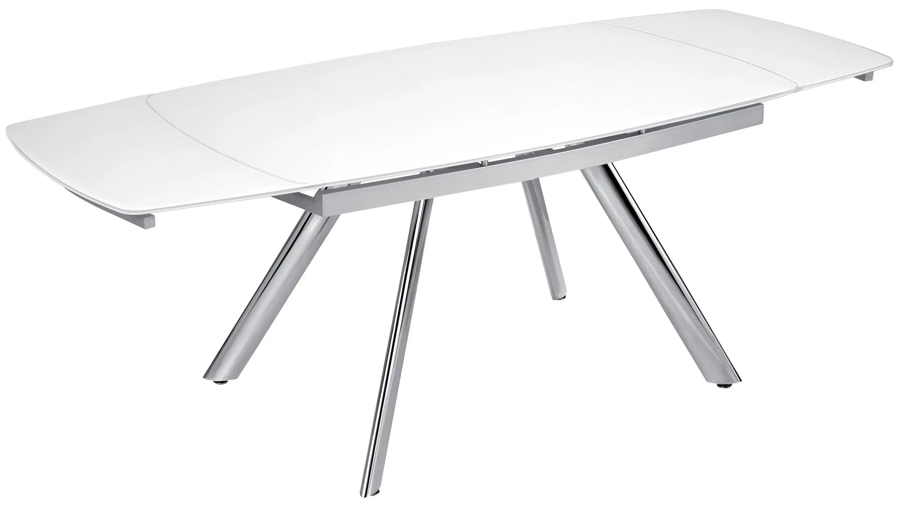 Paloma Glass Dining Table w/ Leaves - Thumbnail 2