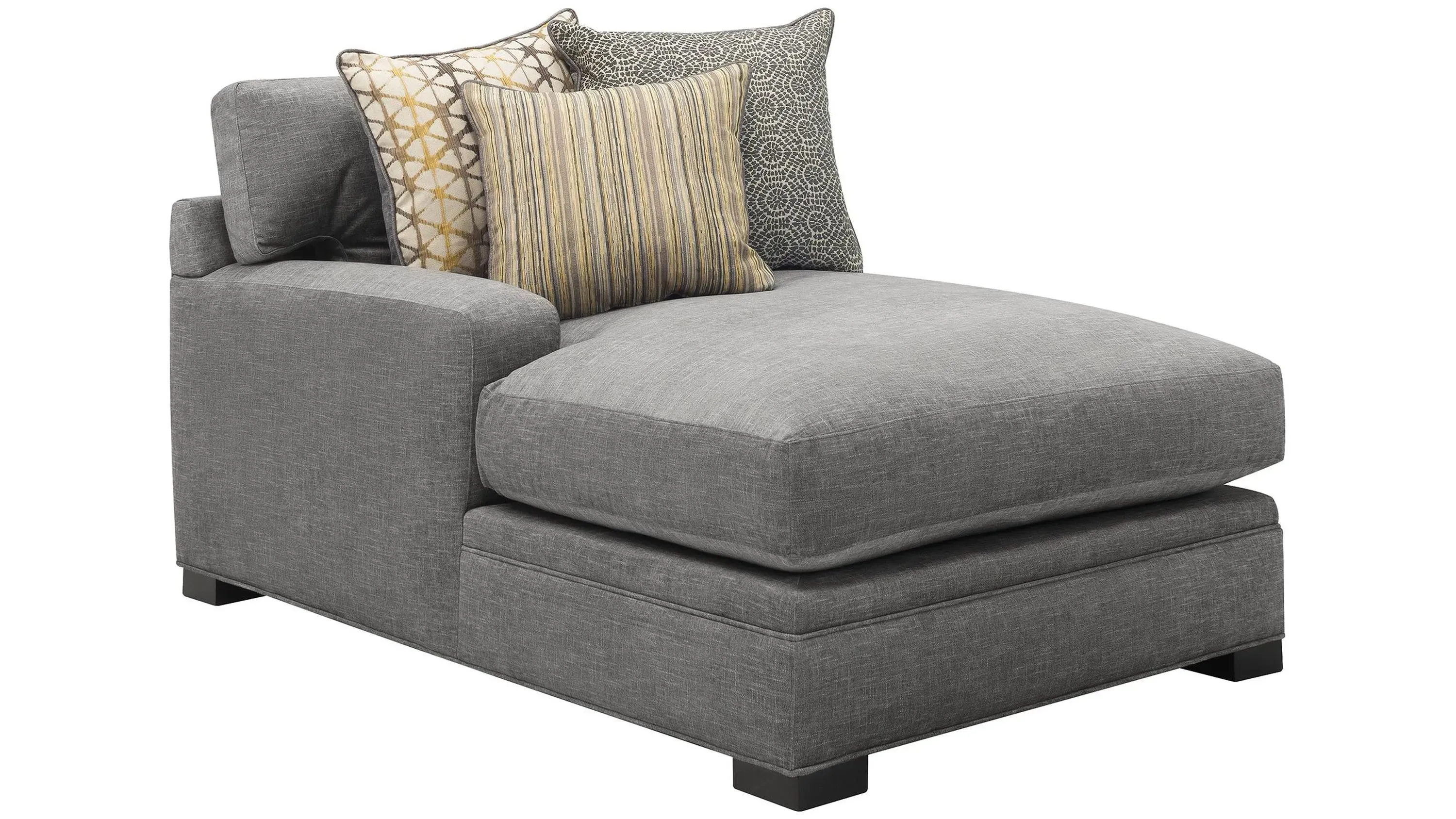 Bayside Microfiber Left Arm Facing Chaise| Raymour & Flanigan