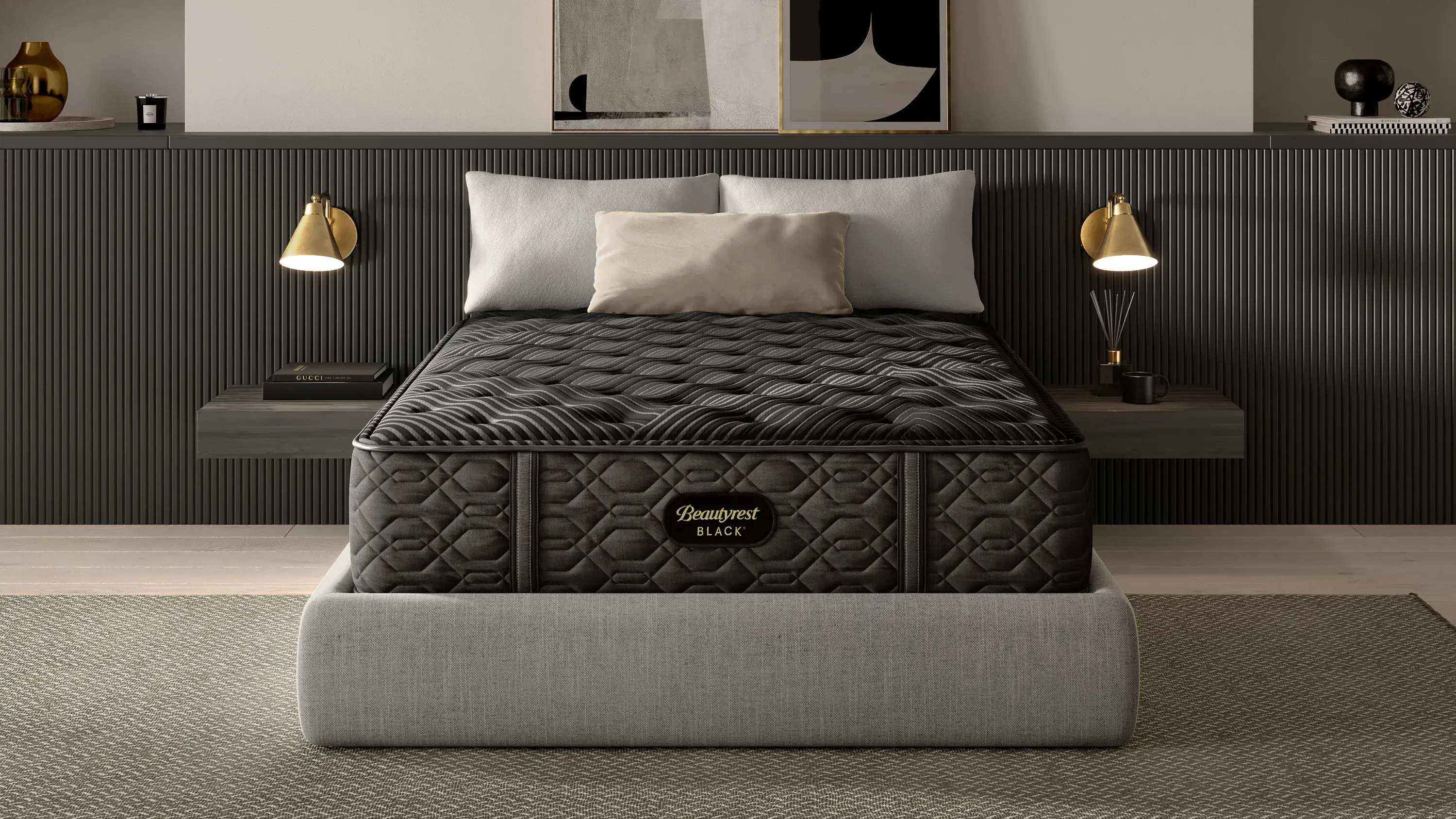 Beautyrest Black Series One Plush Queen Mattress Set