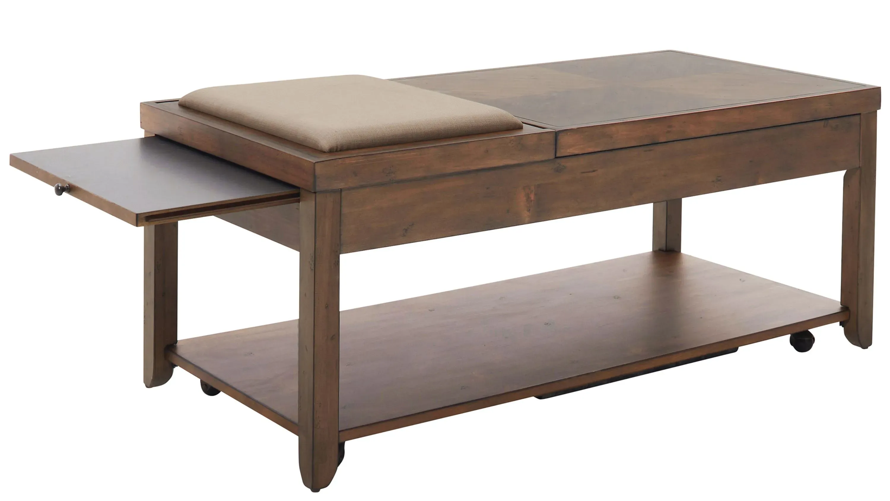 Mitchell Half Lift-Top Cocktail Table w/ Casters