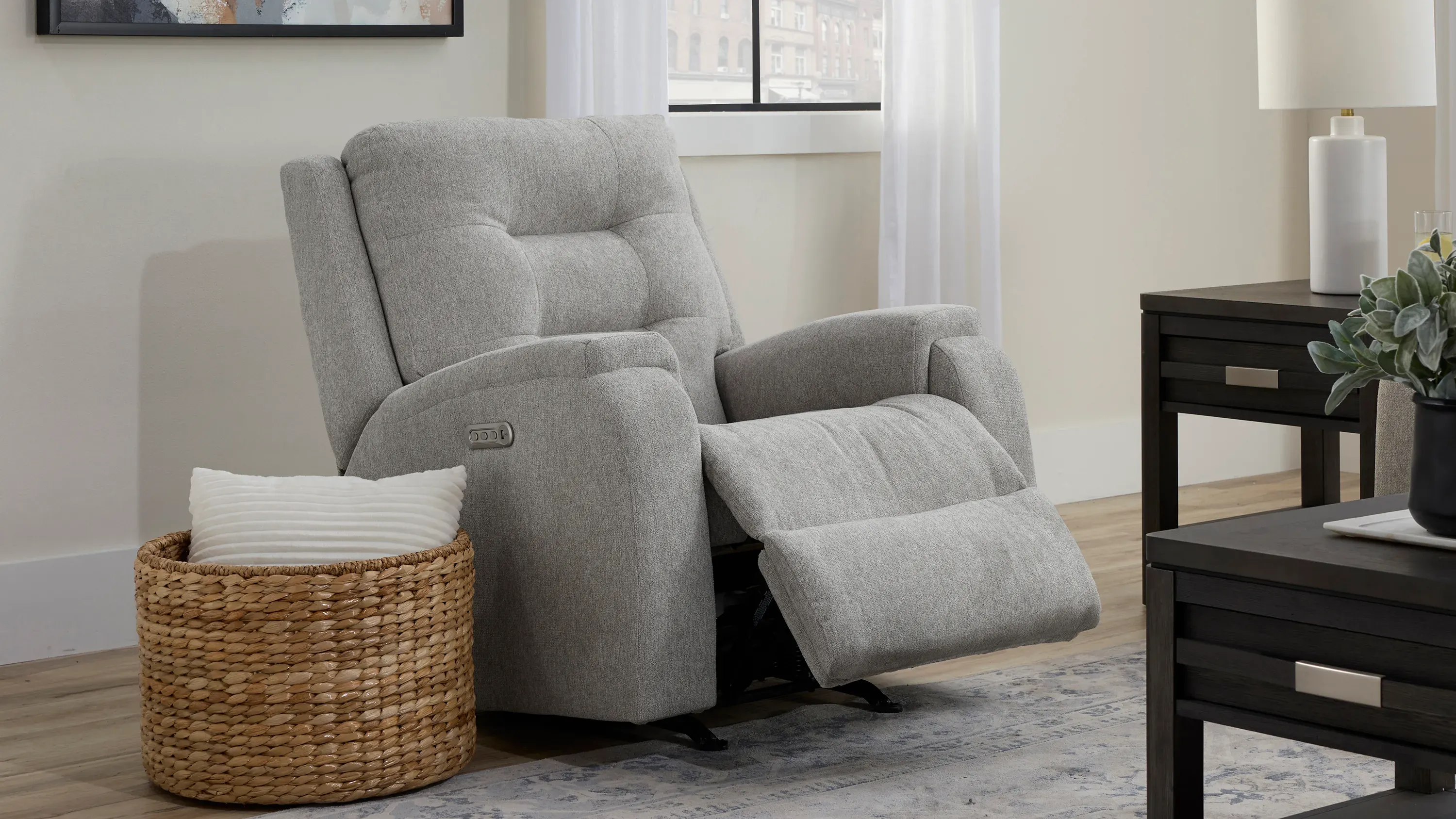 Halenbeck Triple Power Rocker Recliner | Raymour & Flanigan