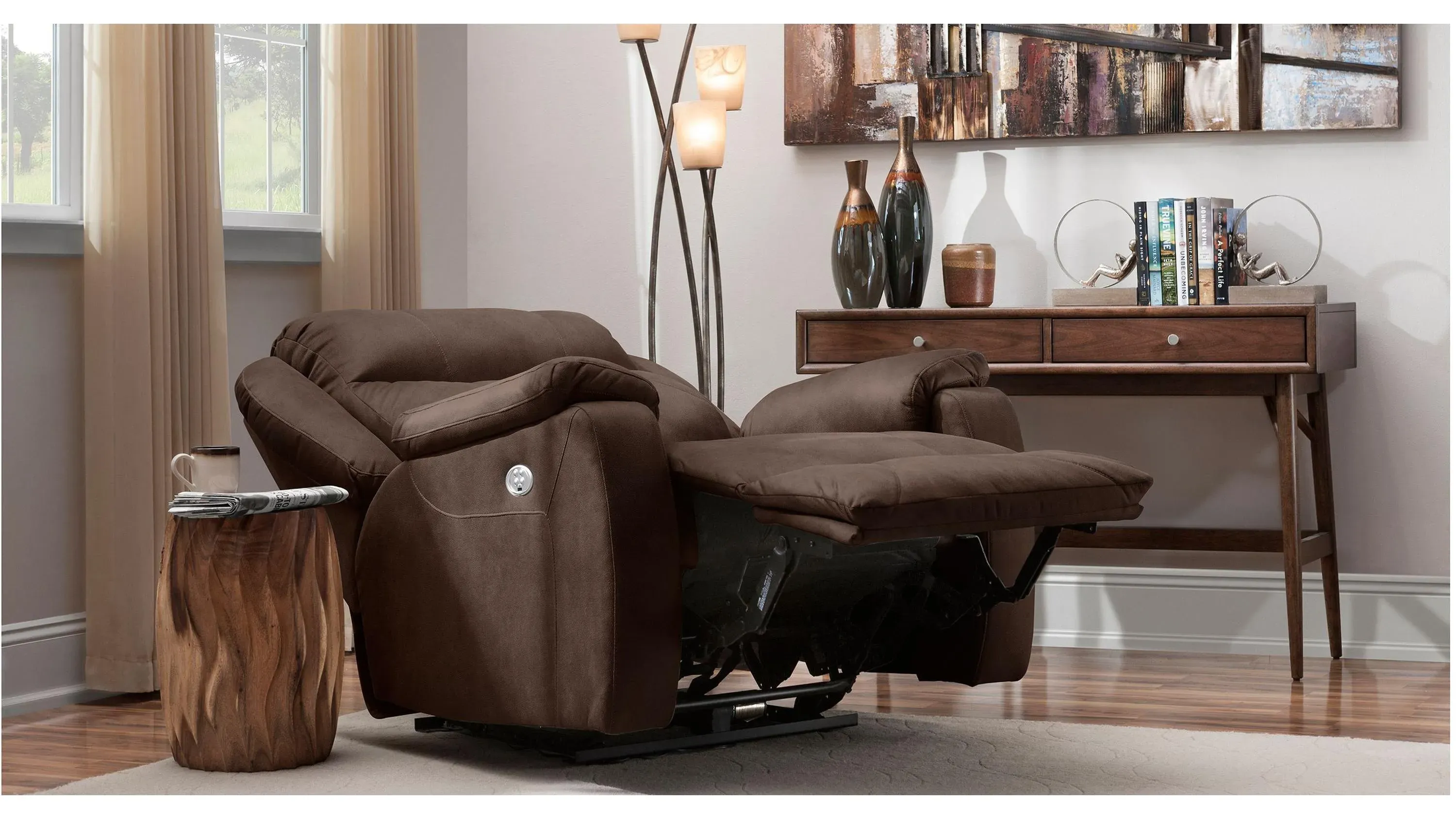 Watson Microfiber Power Recliner | Raymour & Flanigan