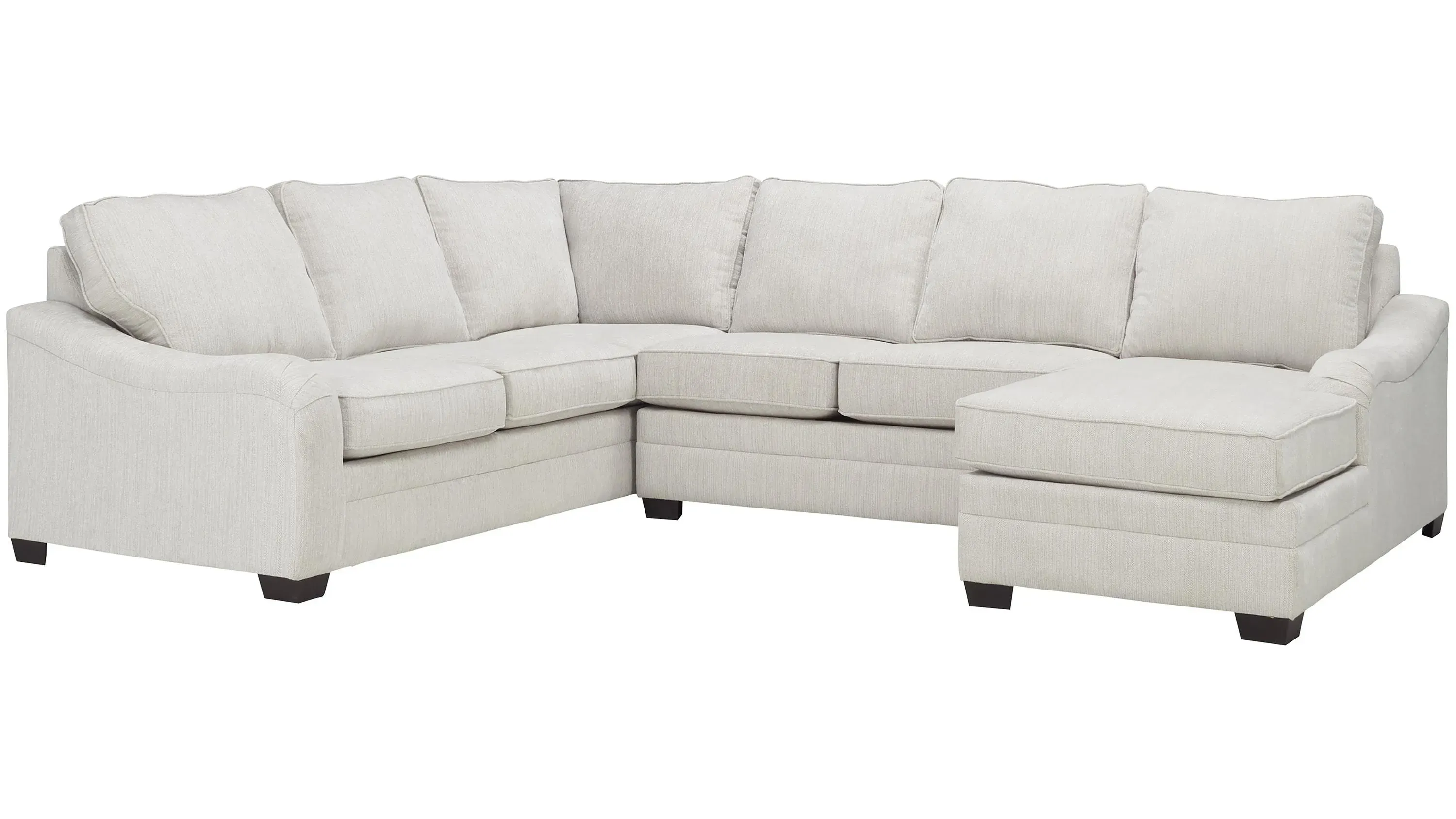 Caid 3-pc. Chenille Sectional Sofa
