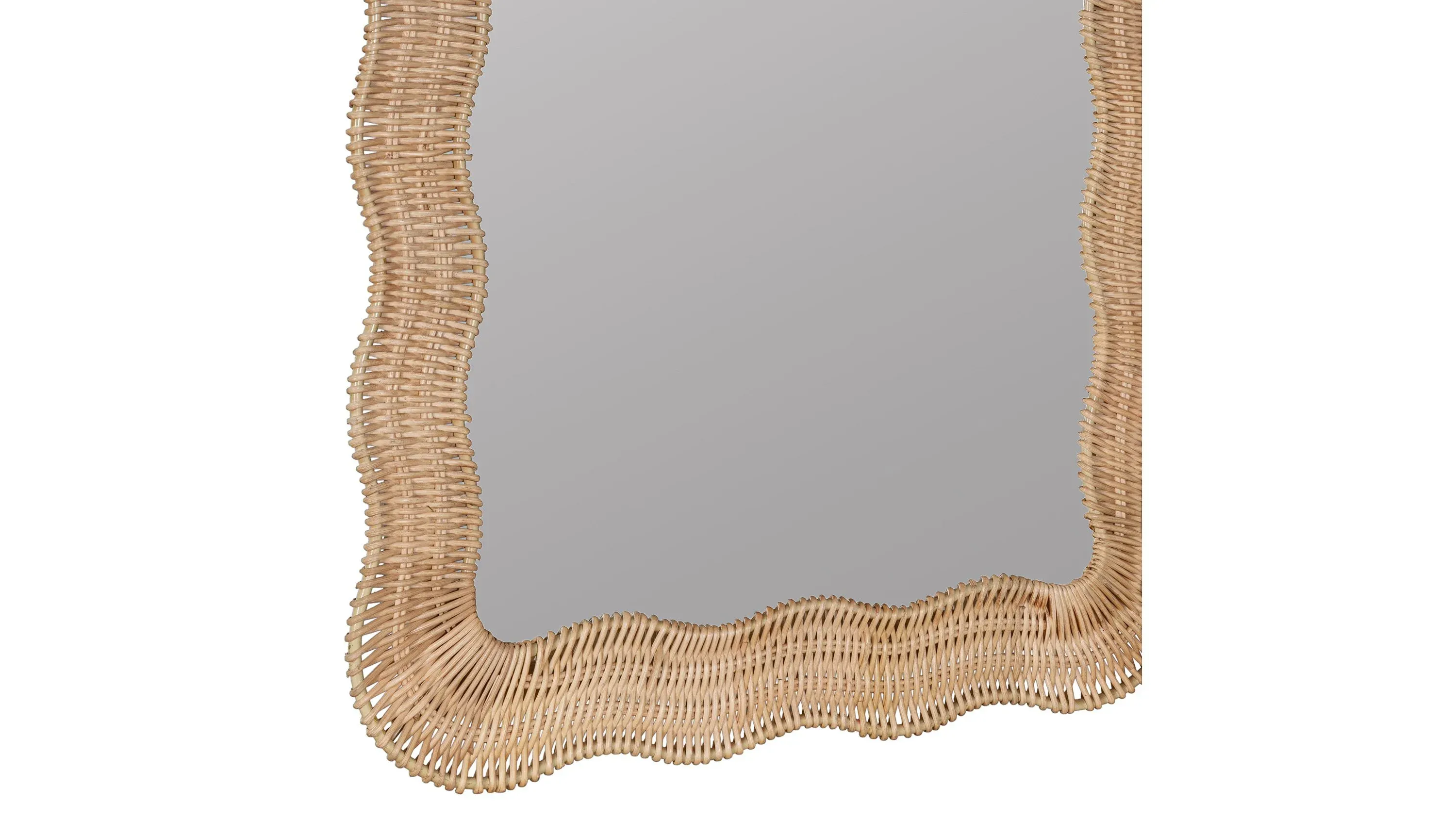 Rattan Wall Mirror | Raymour & Flanigan