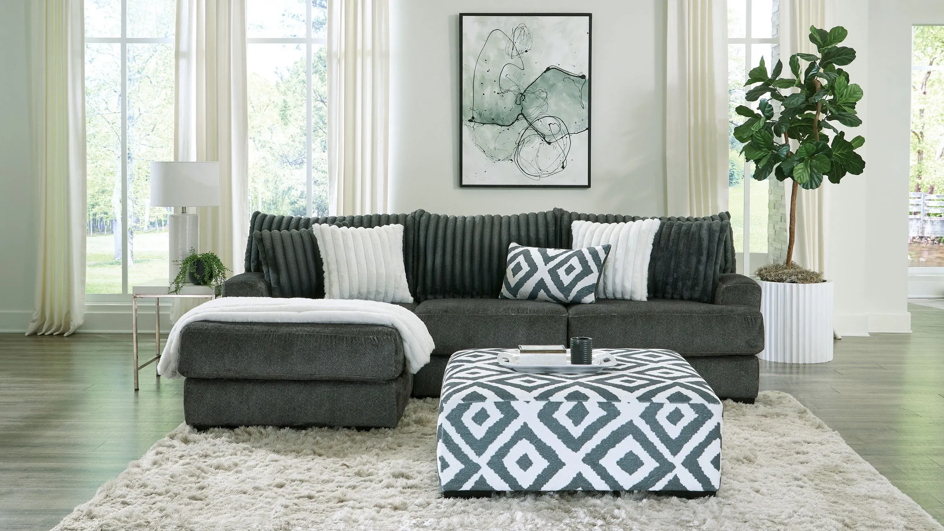 Mondo 2-pc. Sofa Chaise | Raymour & Flanigan