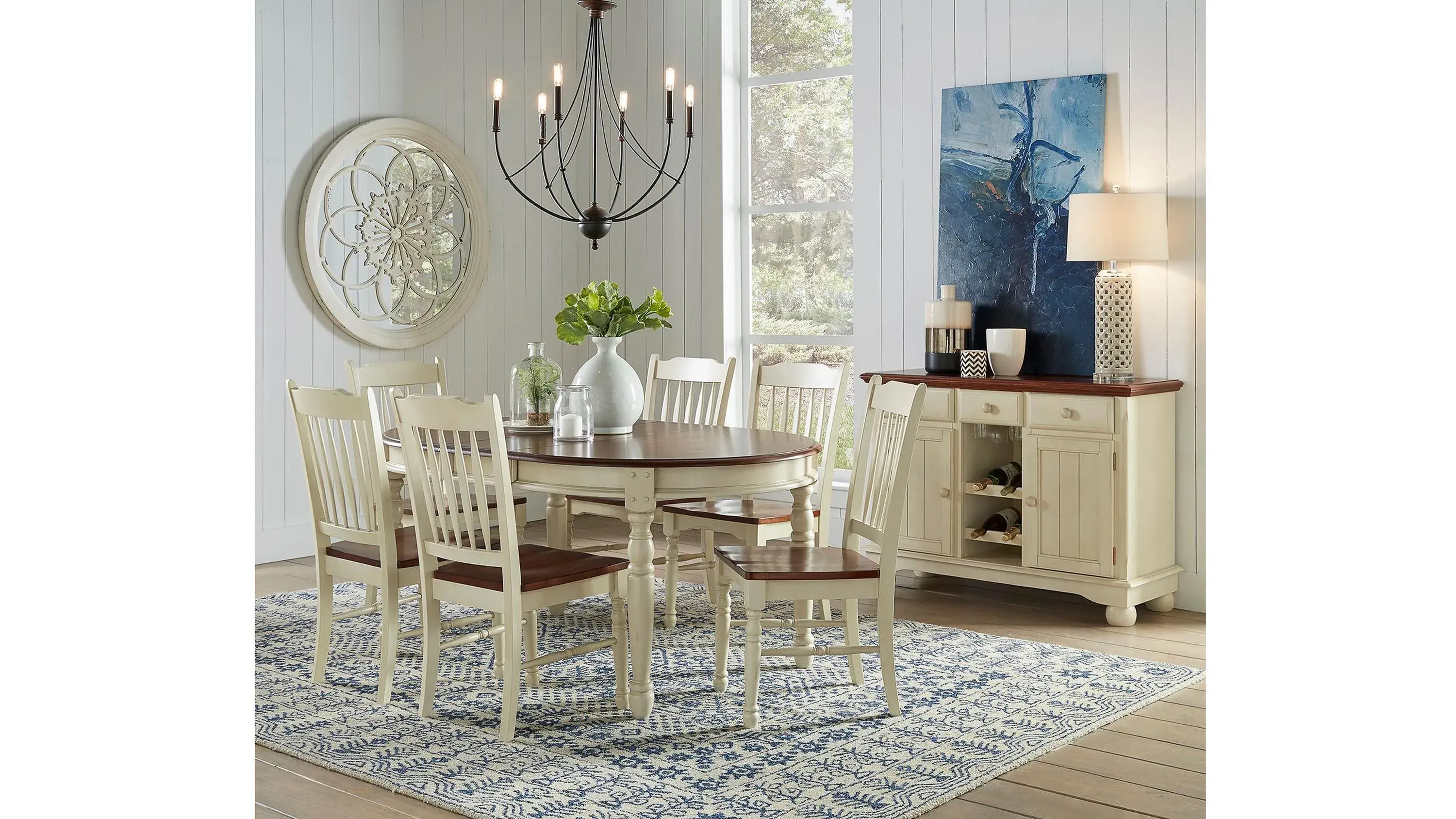 British Isles Oval Double-Leaf Dining Table - Thumbnail 4