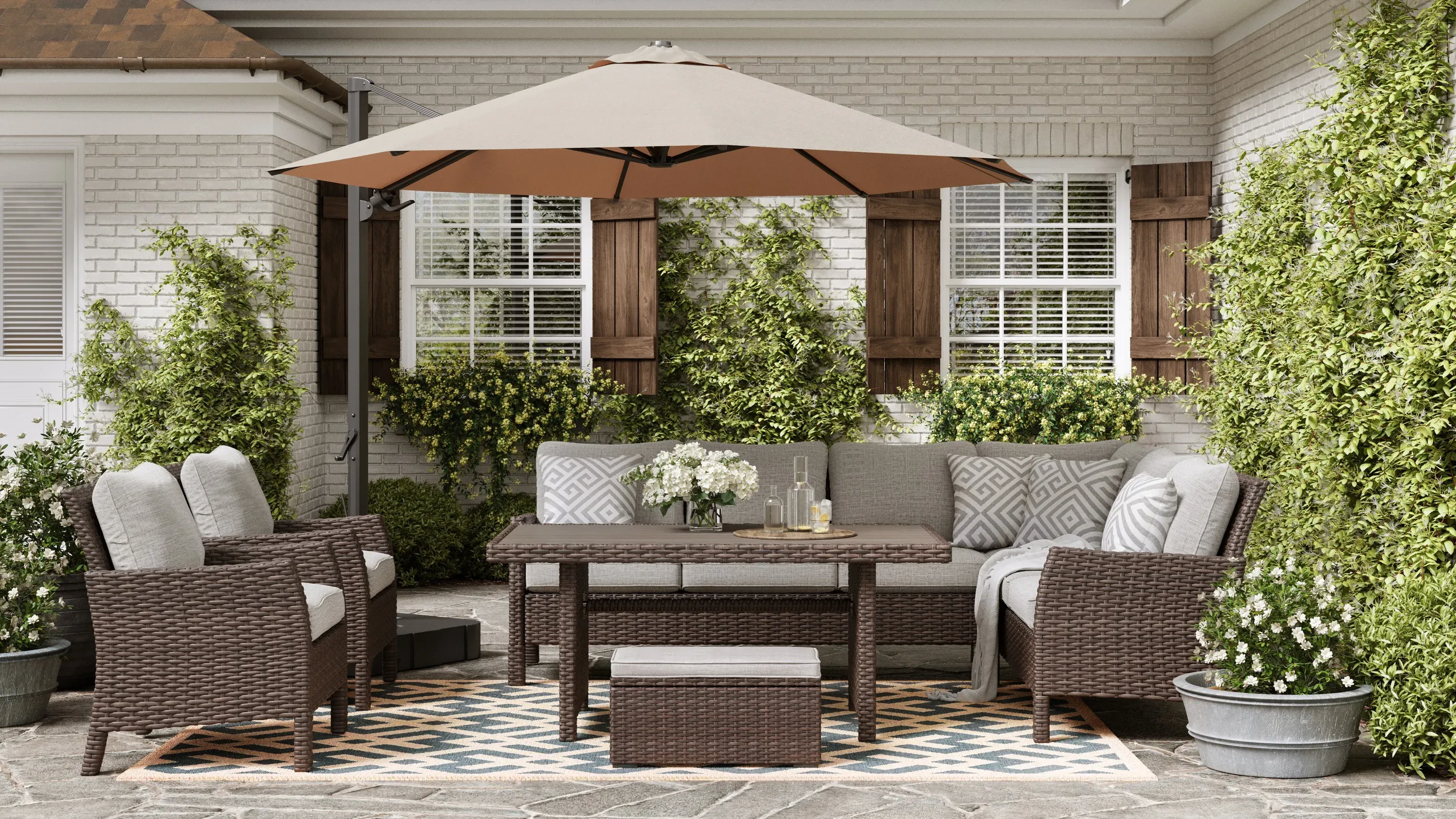 blaine's farm and fleet patio umbrella MASTERCANOPY 9ft 3-Tier Olefin 5-Year-Non-Fading stabilized polymer for long Replacement Canopy for Berkley Jensen