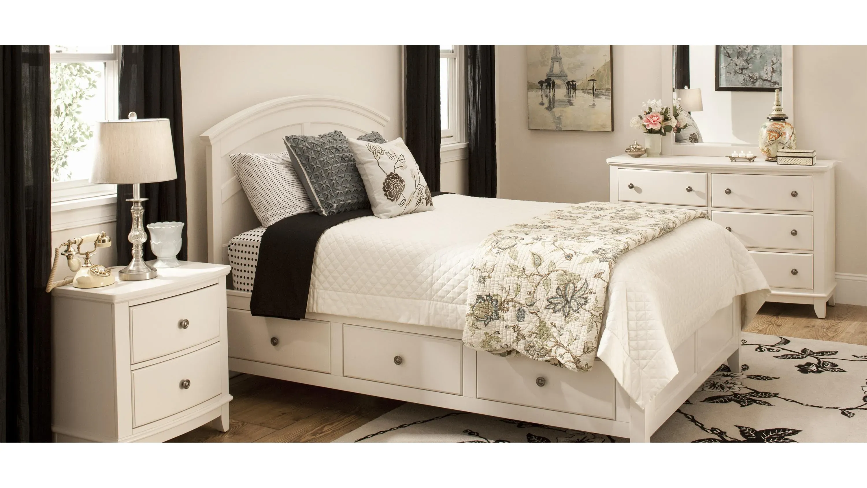 Kylie Youth Platform Bed w/ 1-sd. Storage