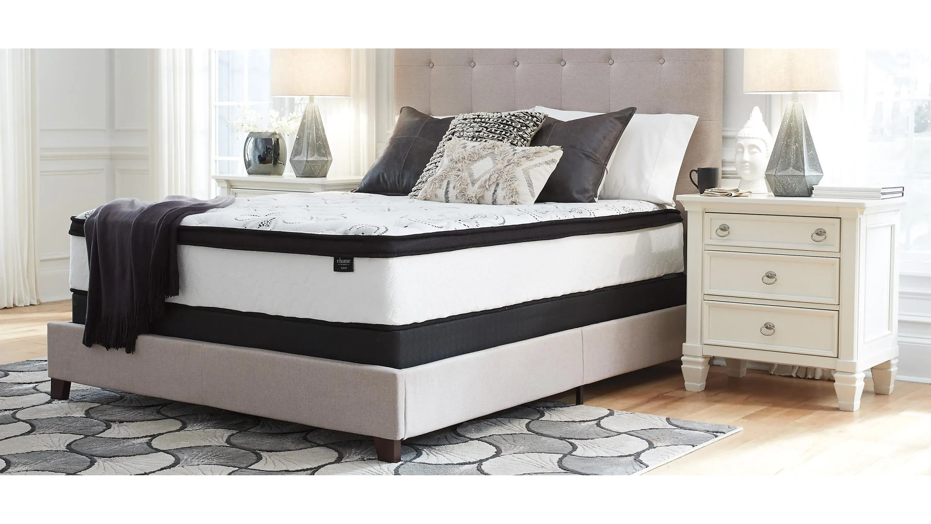 夢屋20000MAX 　バリバスSMP 12号付Kingfisherman 12-Inch Chime Hybrid Plush Mattress in a Box | Raymour & Flanigan