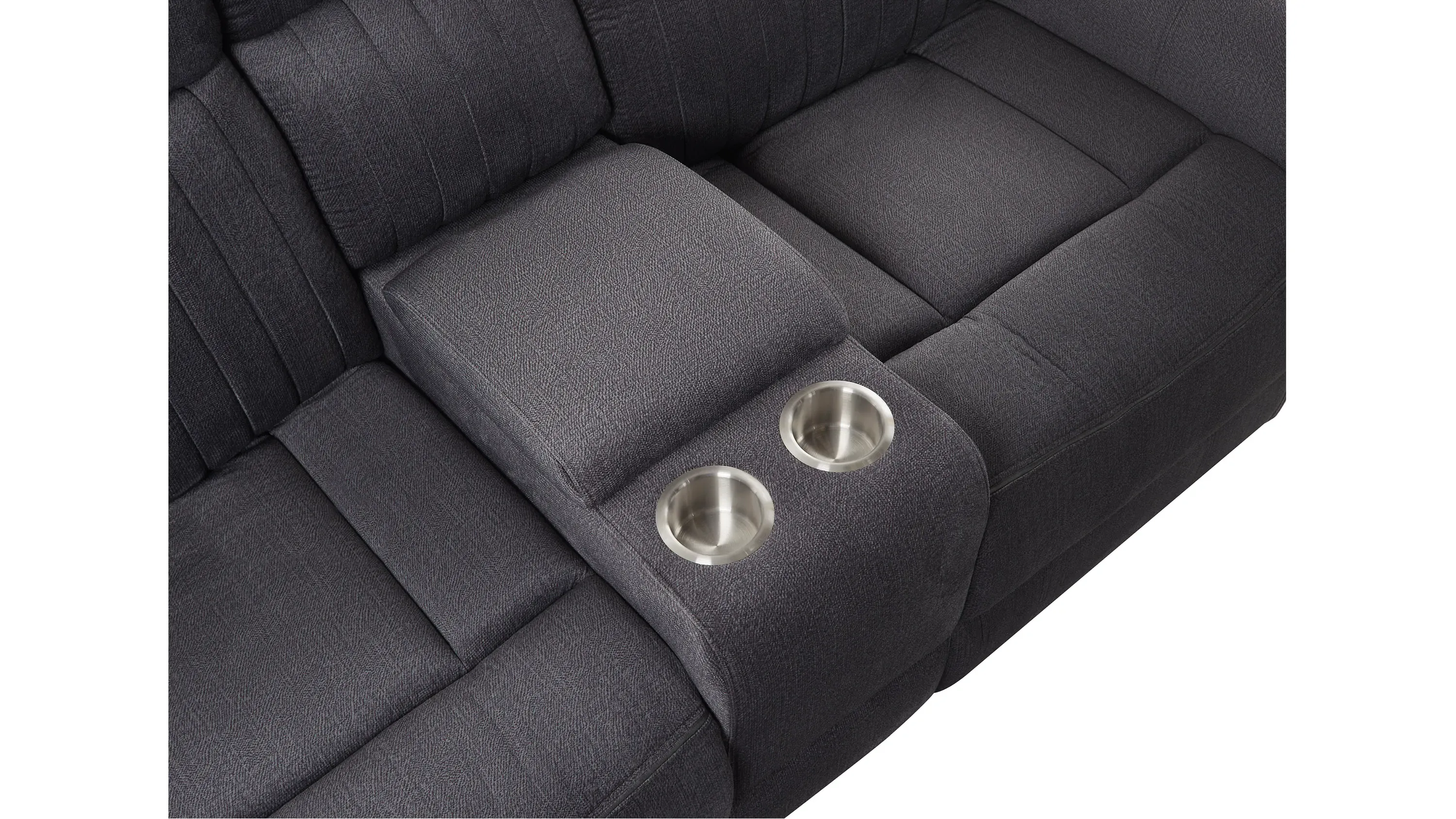 Harrison Power Console Loveseat | Raymour & Flanigan