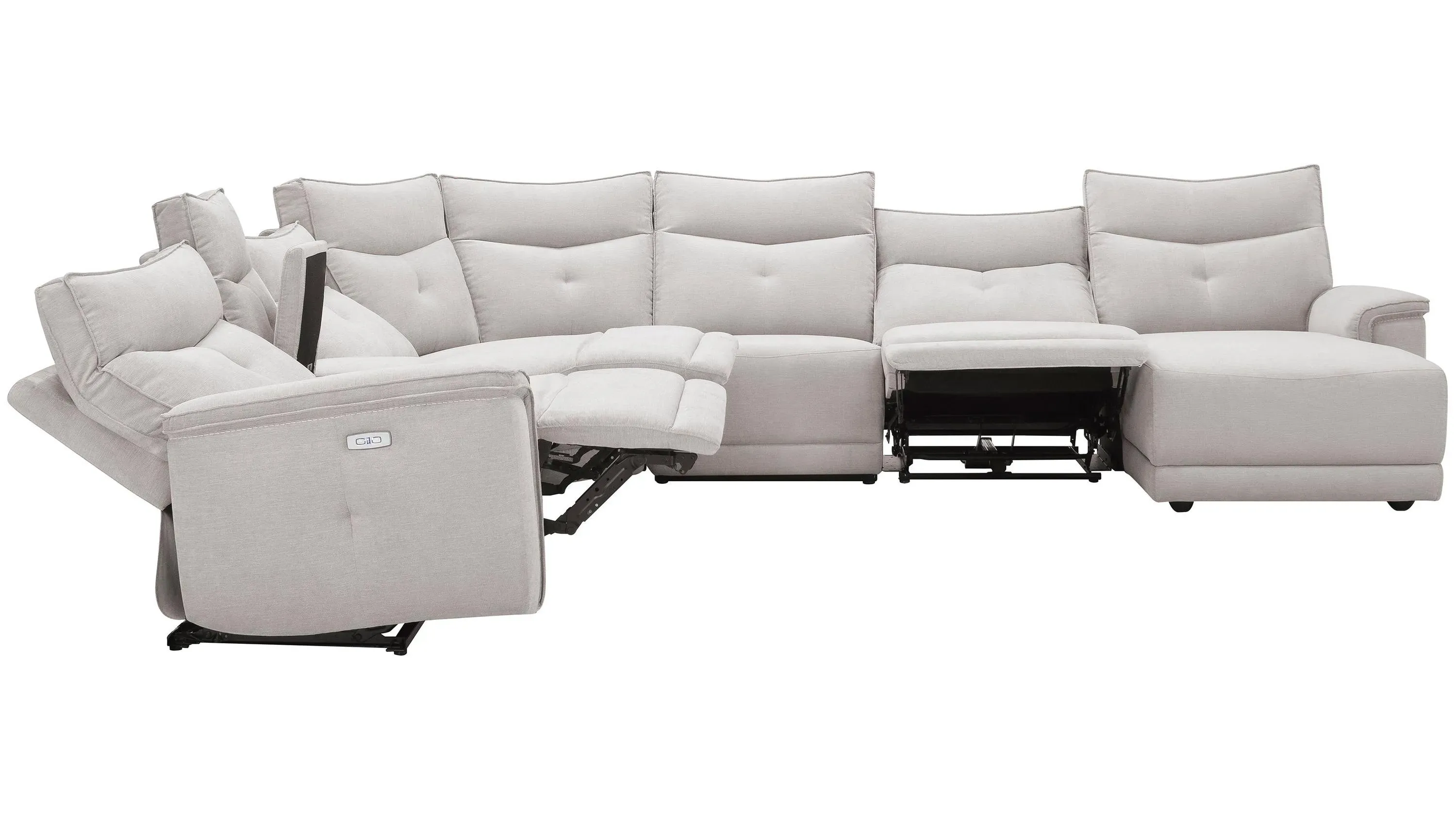 Graceland 7-pc. Sectional Sofa w/Power Headrests