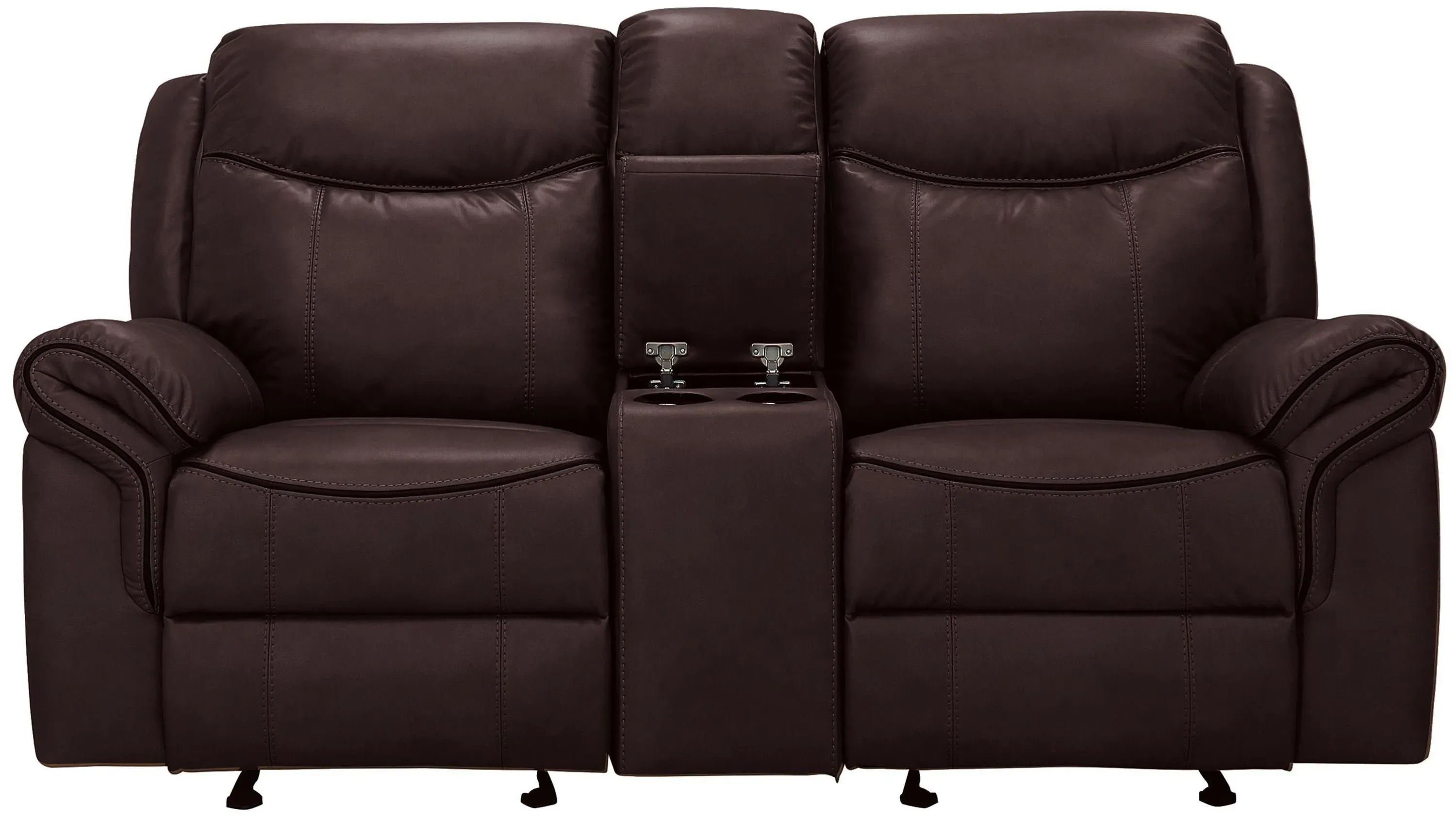 Ross Gliding Reclining Console Loveseat | Raymour & Flanigan