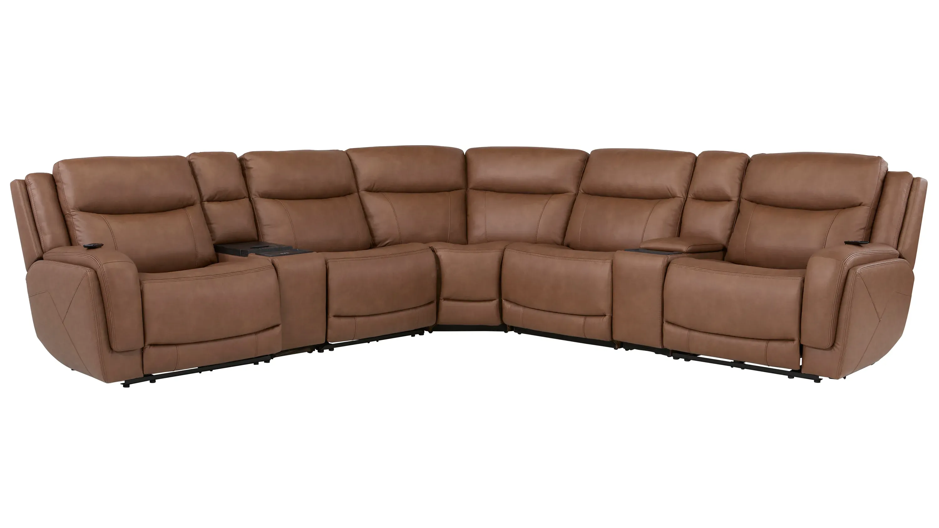 Harbin 7-pc. Zero Gravity Triple Power Sectional w/ Cooler Console