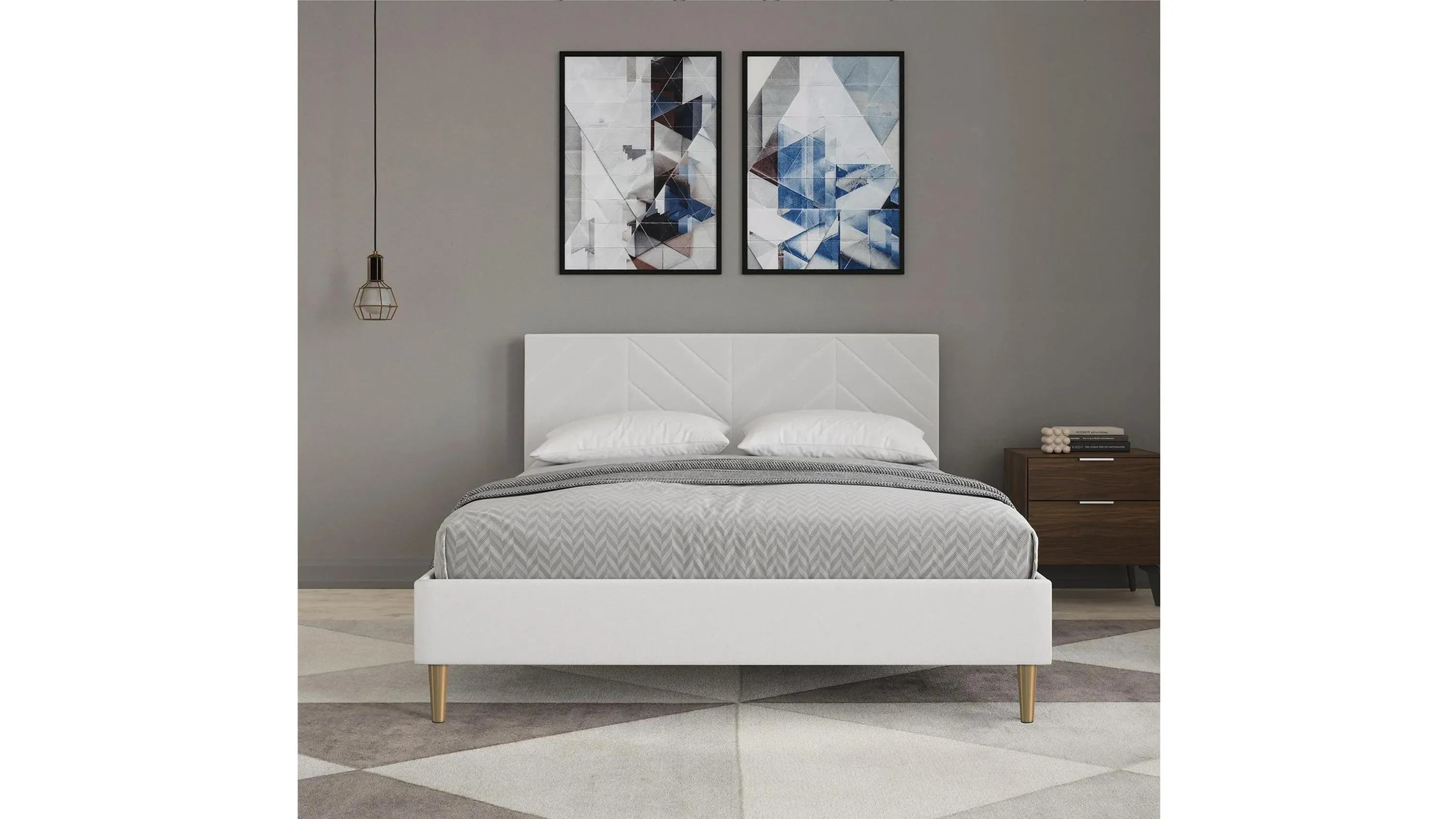 Zora Queen Tufted Upholstered Bed | Raymour & Flanigan