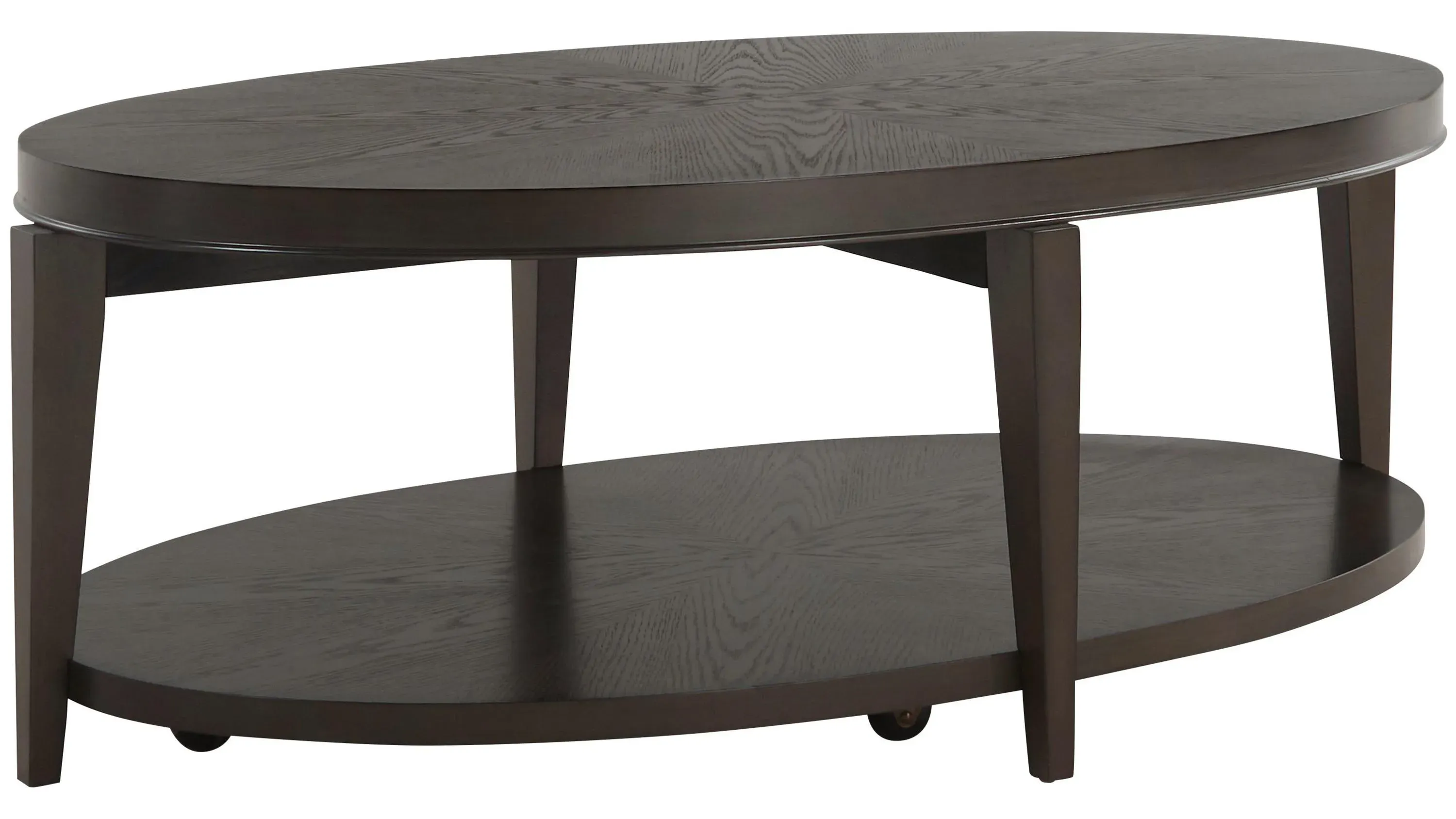 Penton Oval Cocktail Table w/ Casters | Raymour & Flanigan