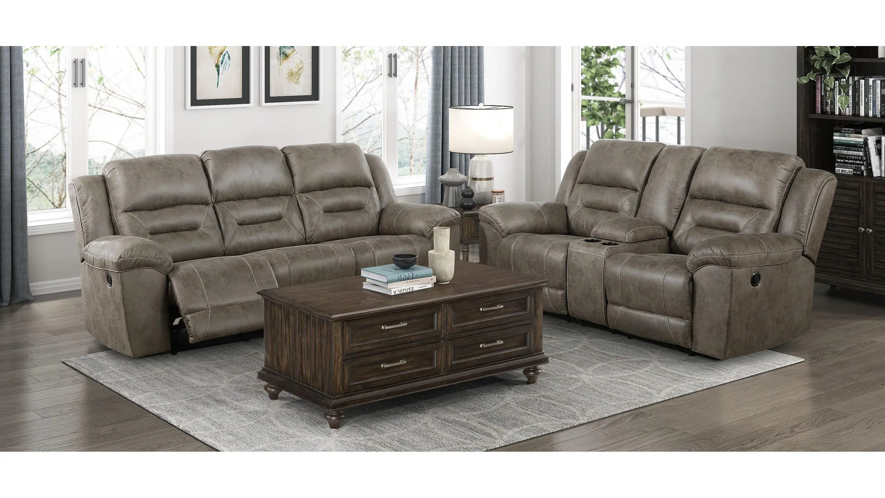 Homelegance Dallas Reclining Sofa - Thumbnail 2