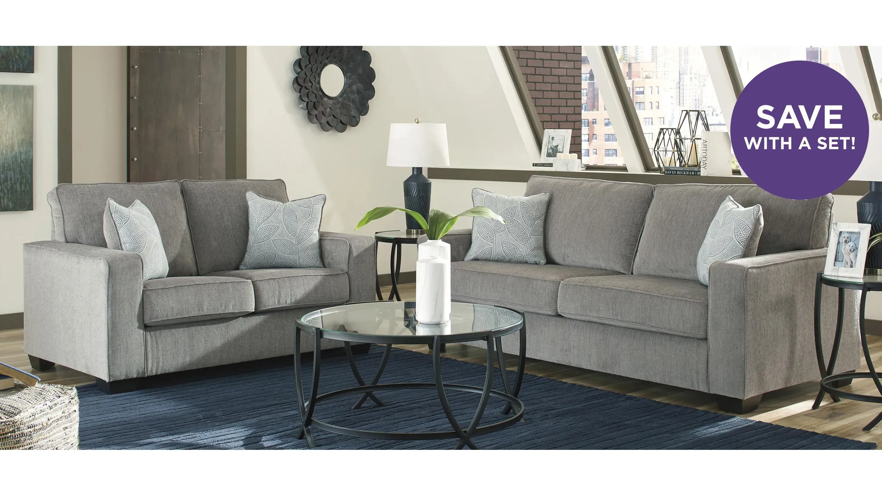 Adelson Living Room Set | Raymour & Flanigan