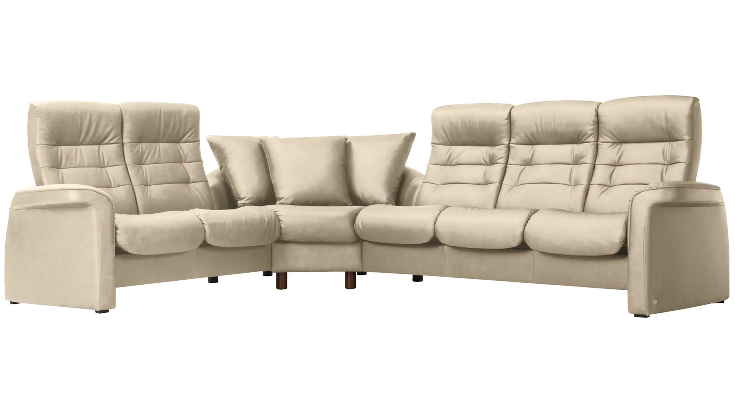 Stressless Sapphire 3-pc. Leather Reclining Sectional Sofa
