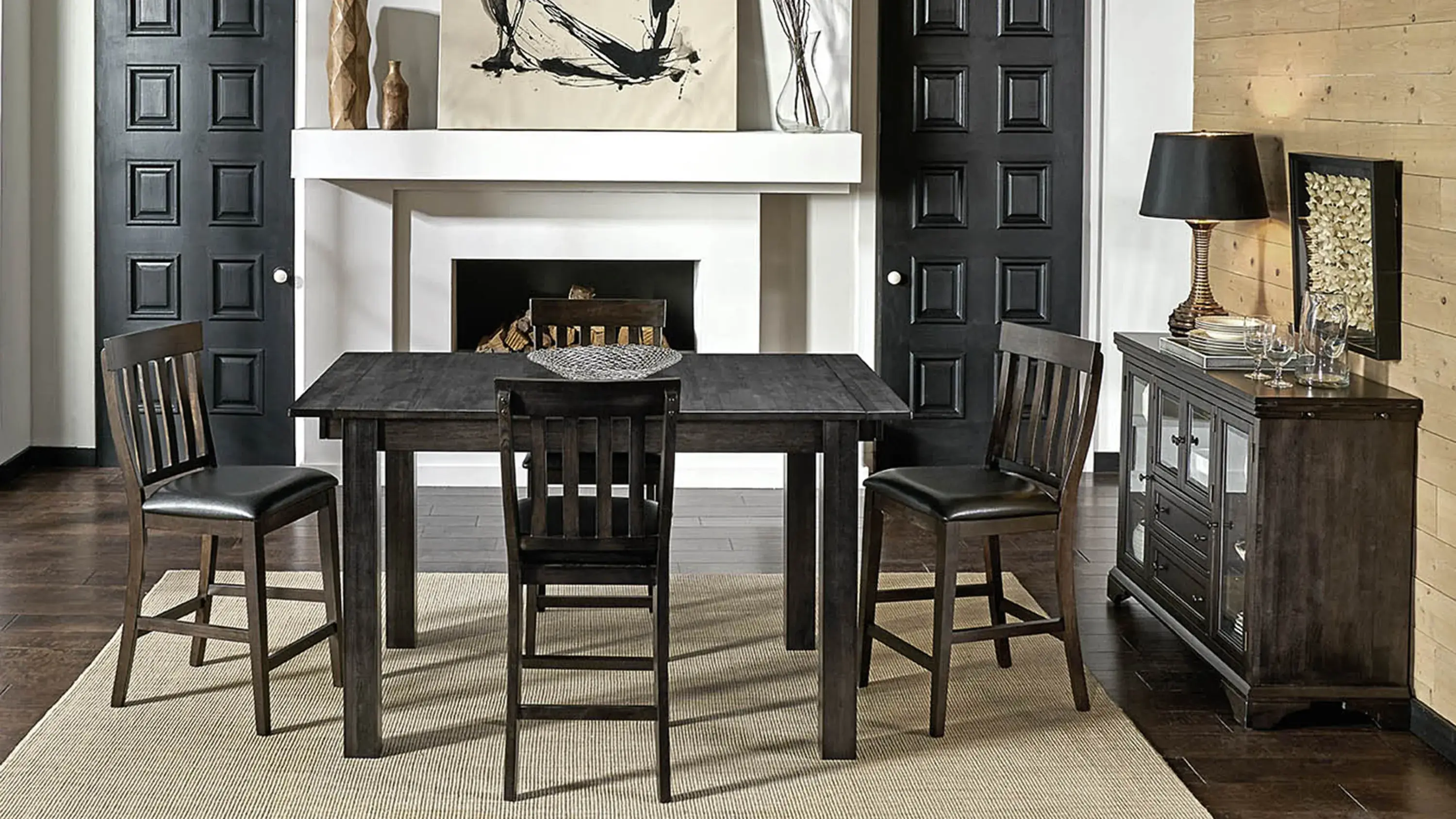 Mirabelle 2-Leaf Counter Height Dining Table - Thumbnail 3