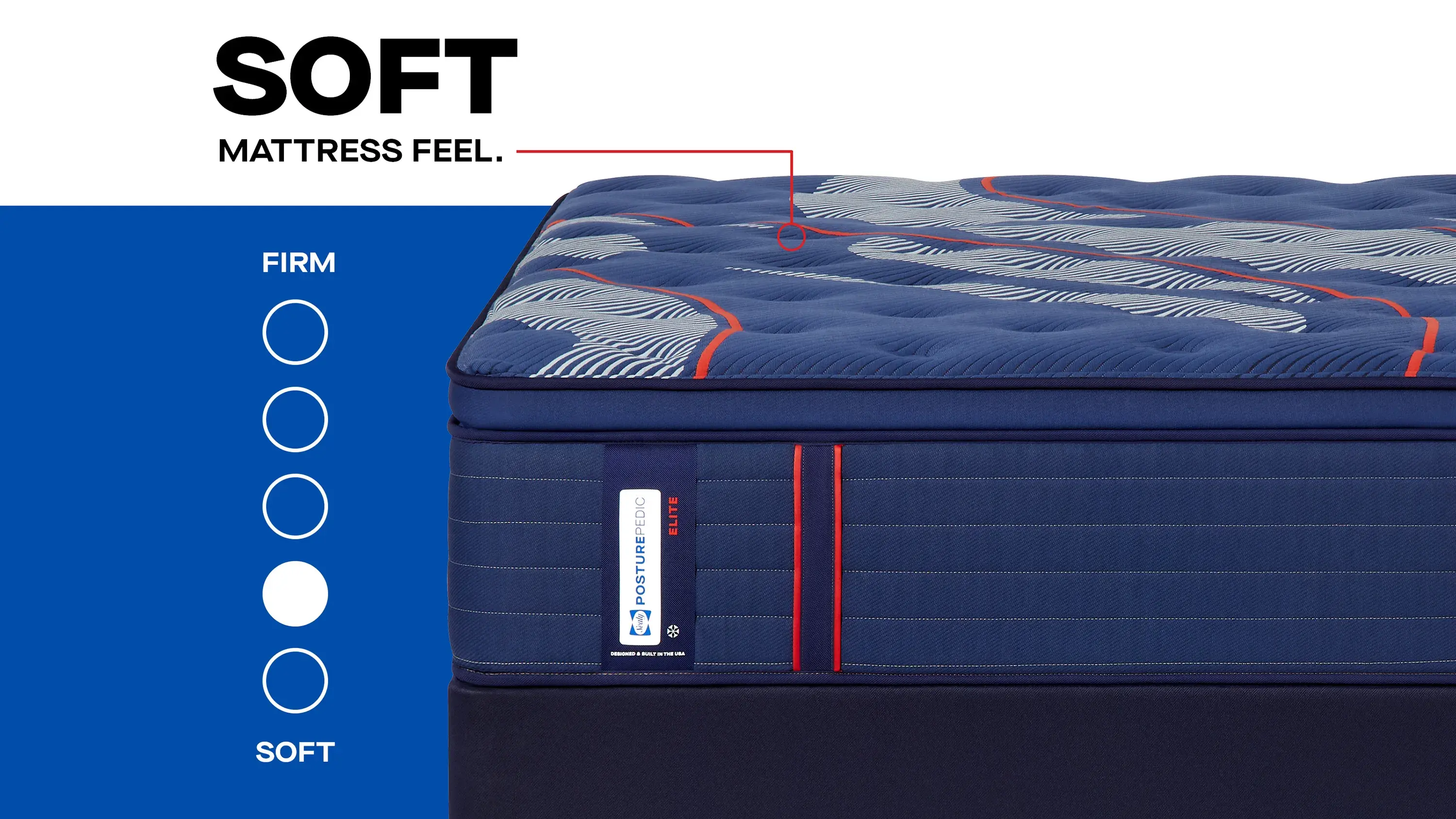 Sealy Posturepedic Elite Brenham II Soft Euro Pillowtop Mattress - Thumbnail 3