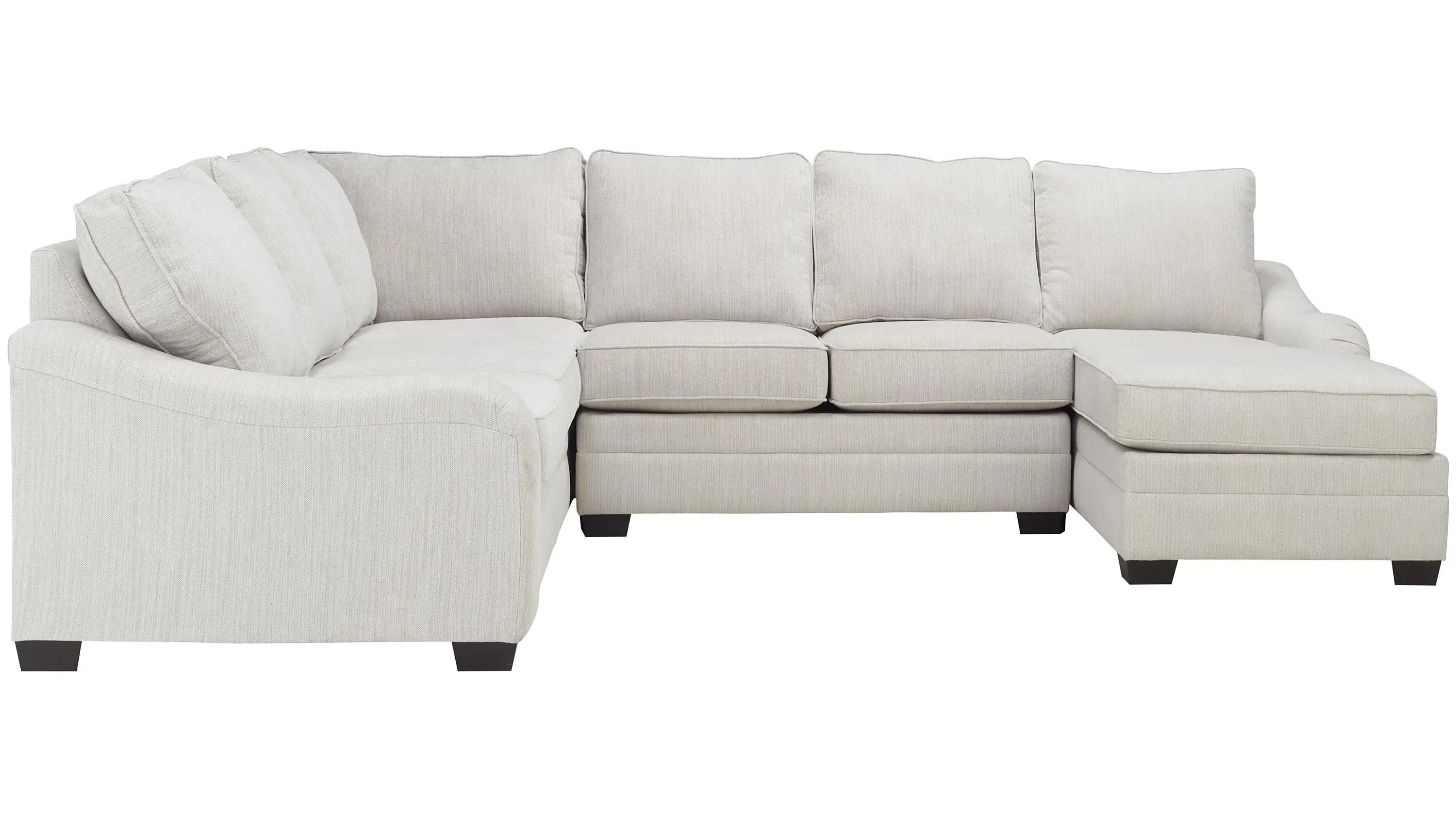 Caid 3-pc. Chenille Sectional Sofa