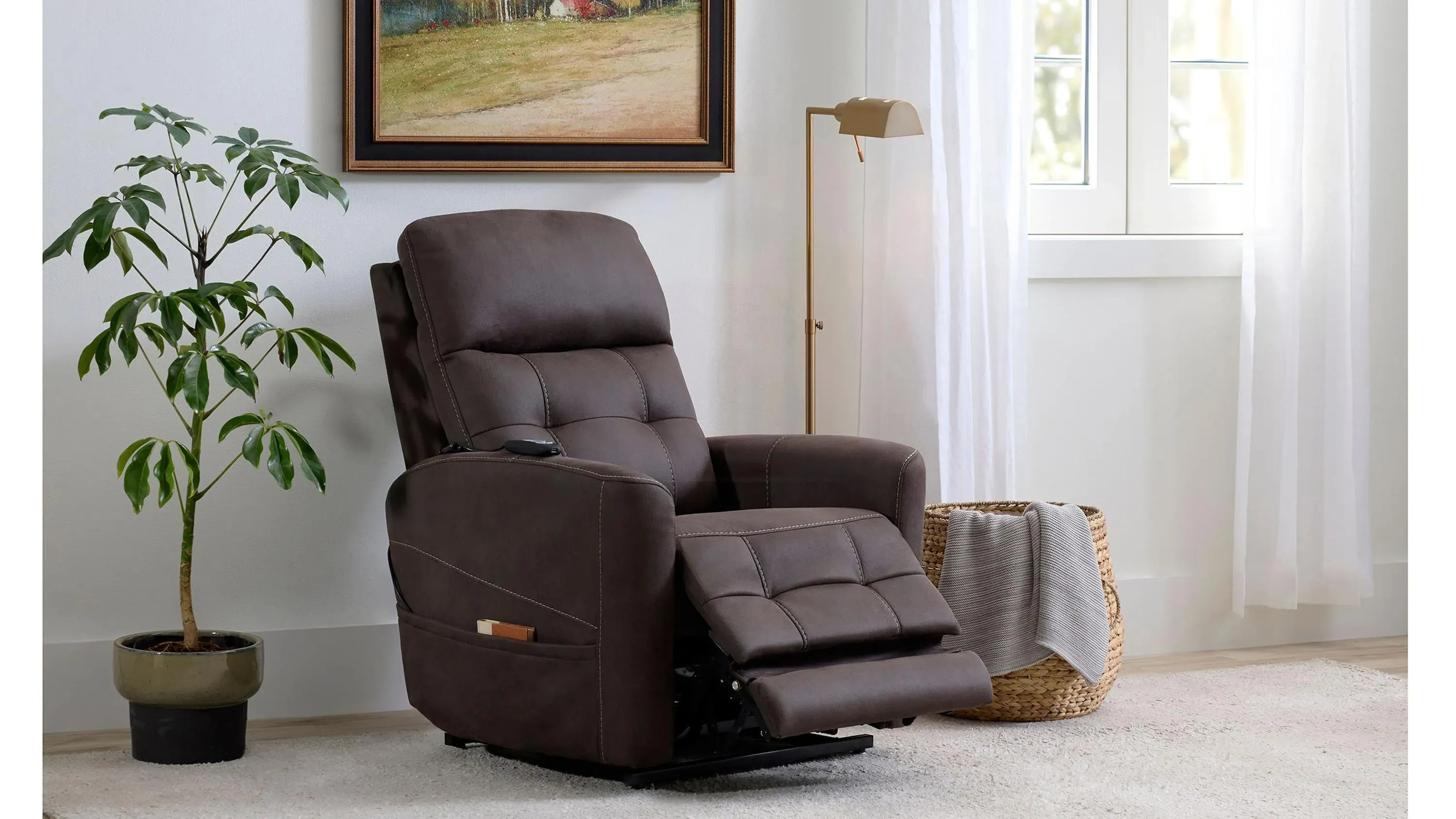 Laverne Microfiber Power Lift Recliner | Raymour & Flanigan
