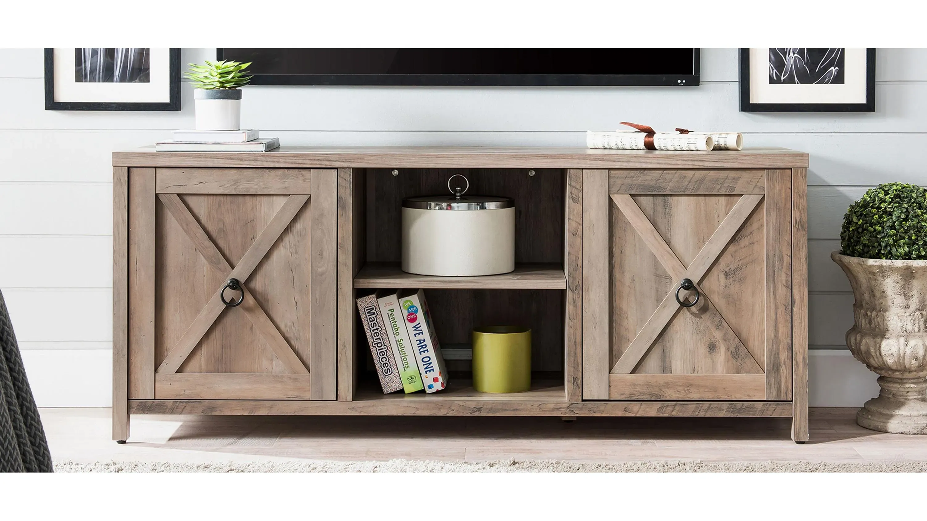 Granger Oak TV Stand