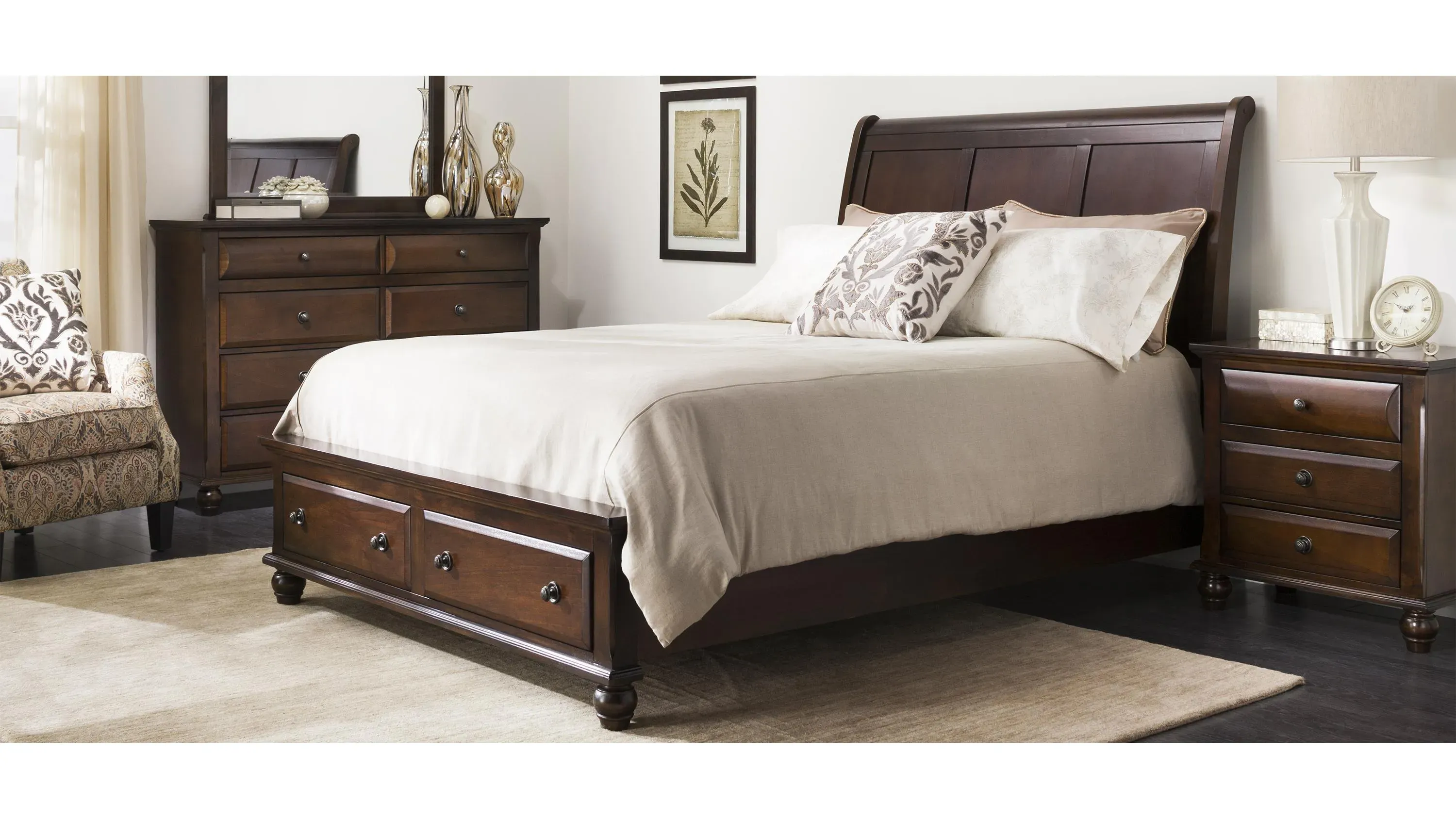 Clarion Queen Platform Storage Bed