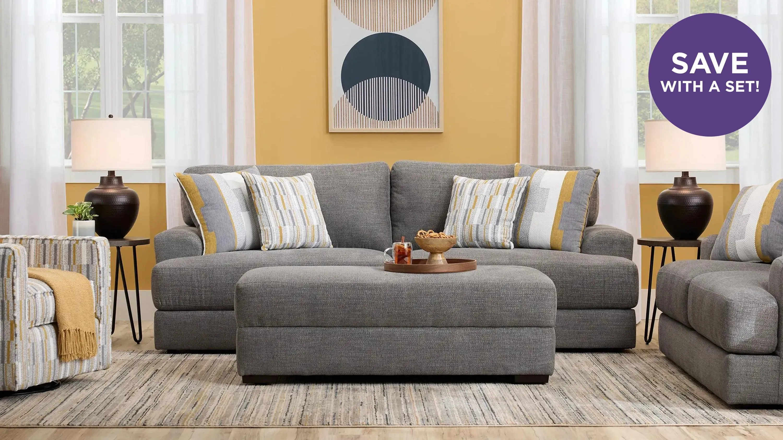 Sundera Living Room Set | Raymour & Flanigan