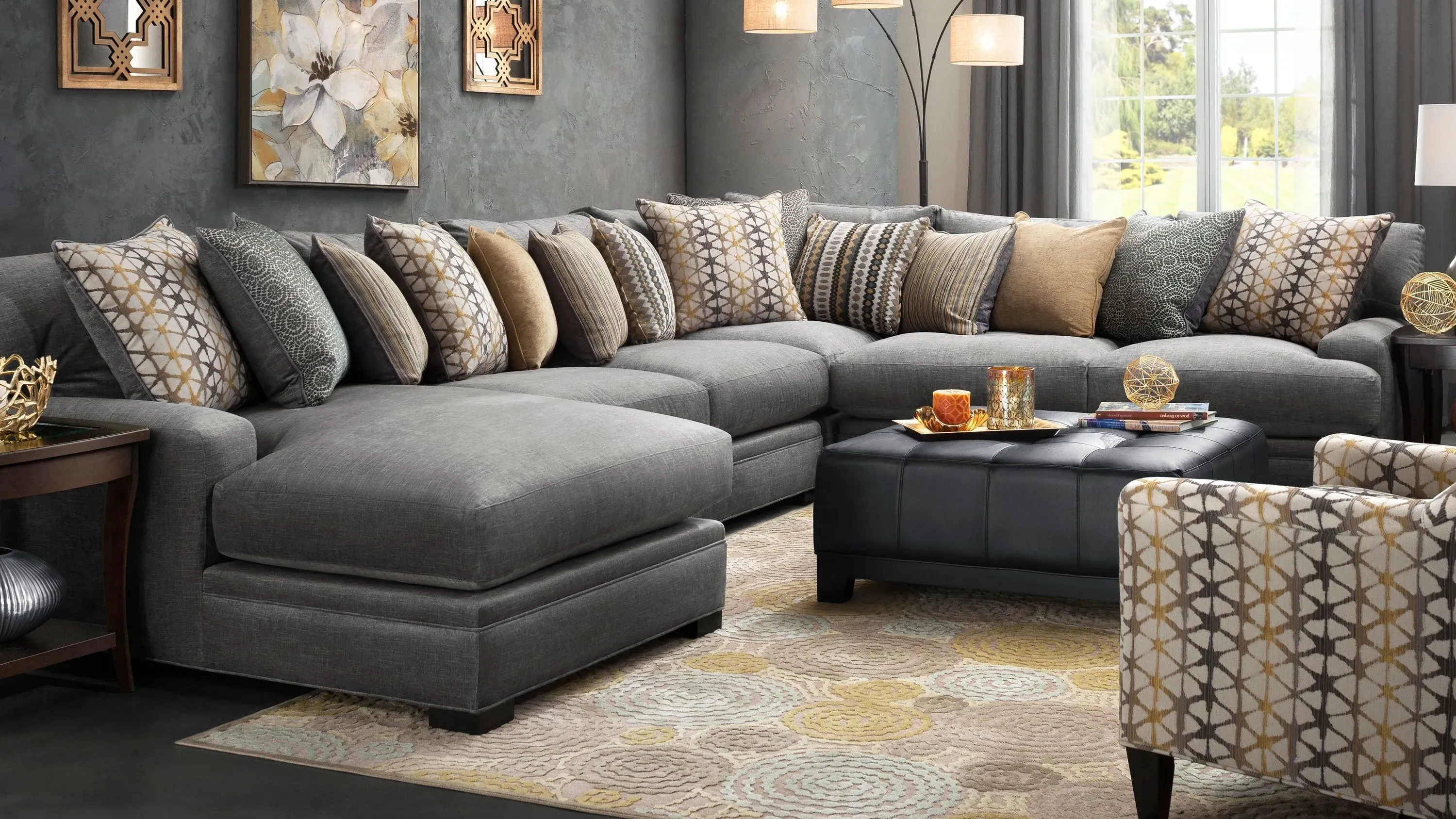 Bayside 4-pc. Microfiber Sectional| Raymour & Flanigan | Raymour