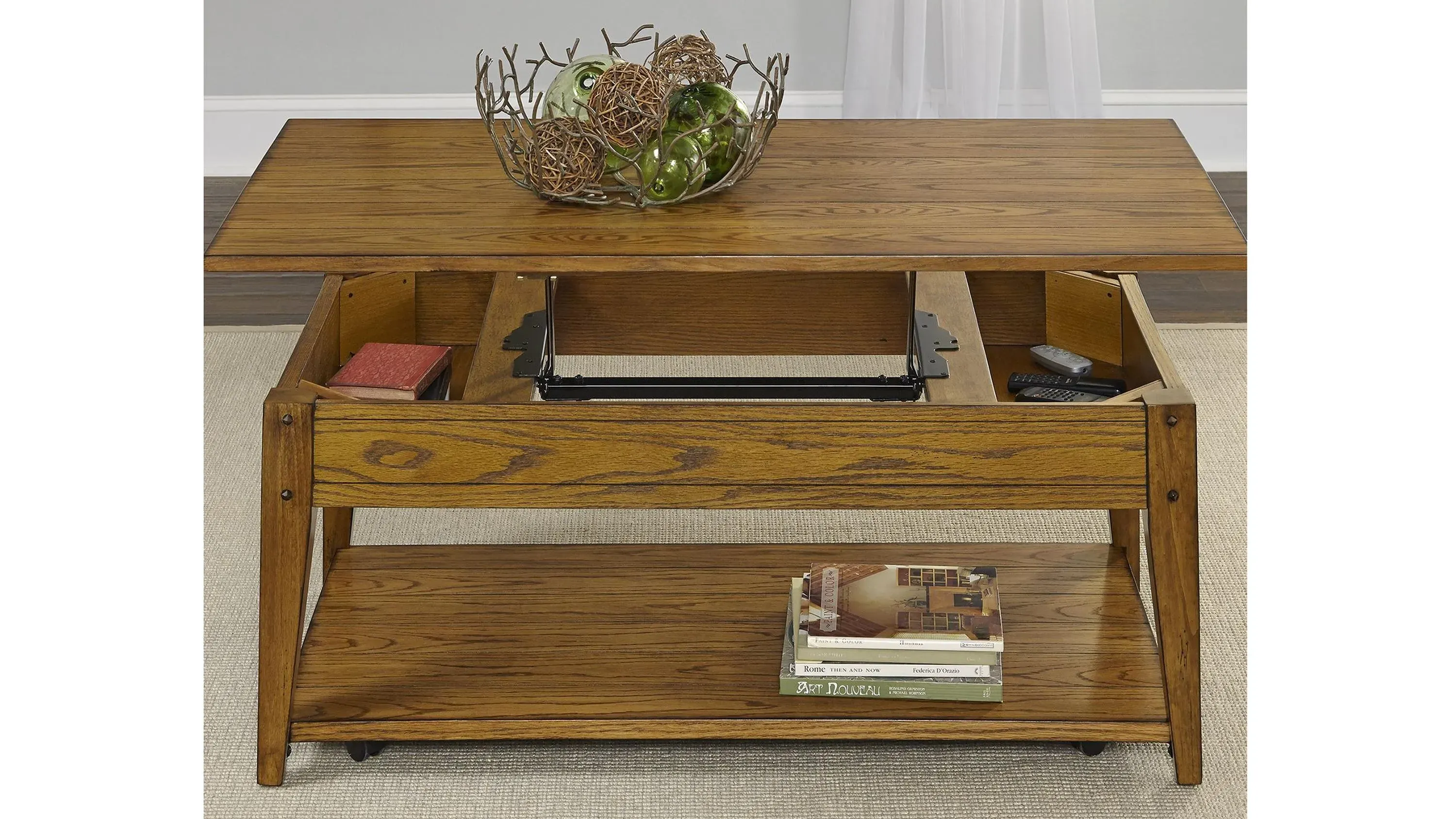Lake House Rectangular Lift Top Coffee Table Raymour Flanigan