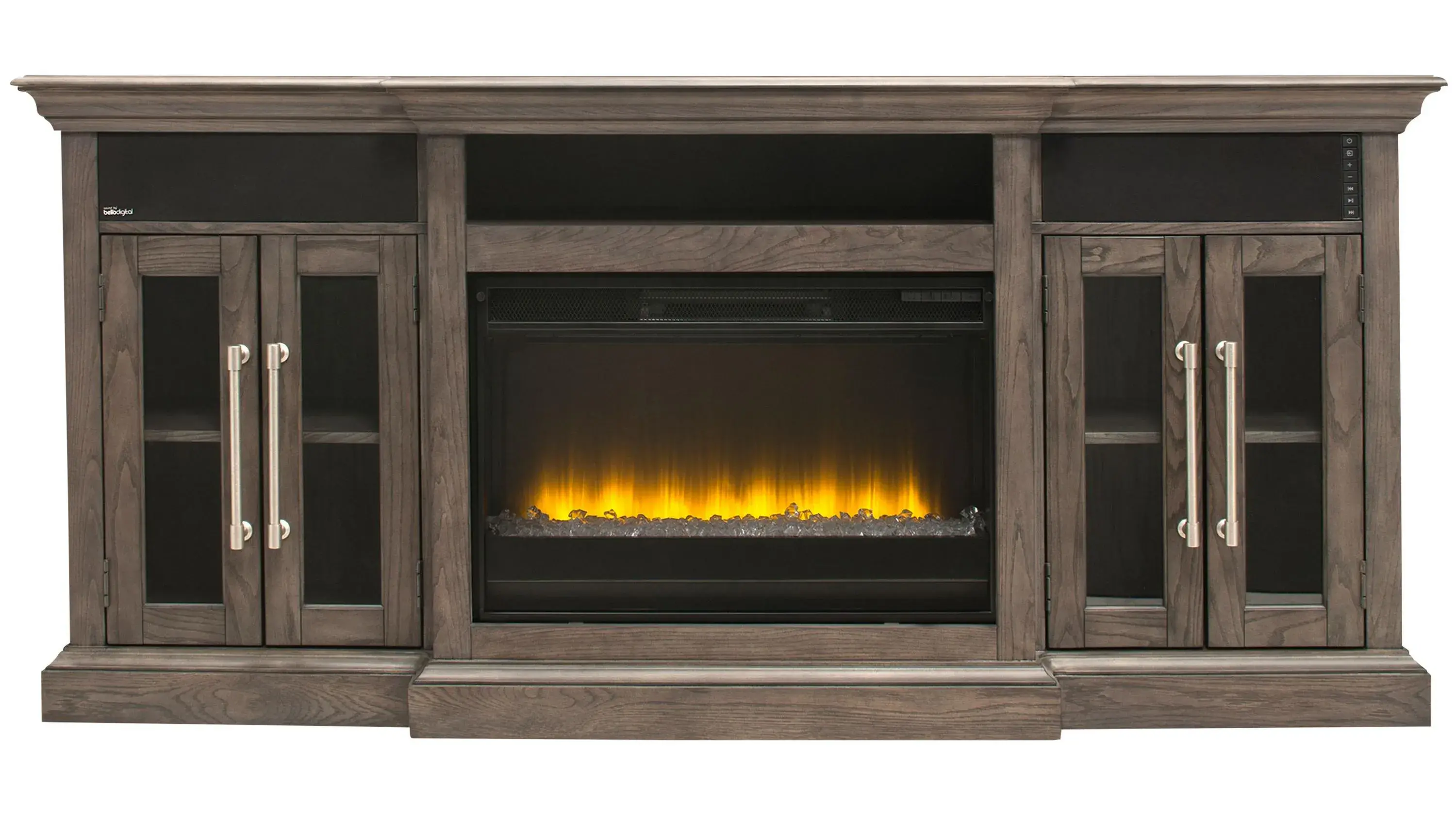 Twin Star Home Elise TV Console with Electric Fireplace - Thumbnail 5