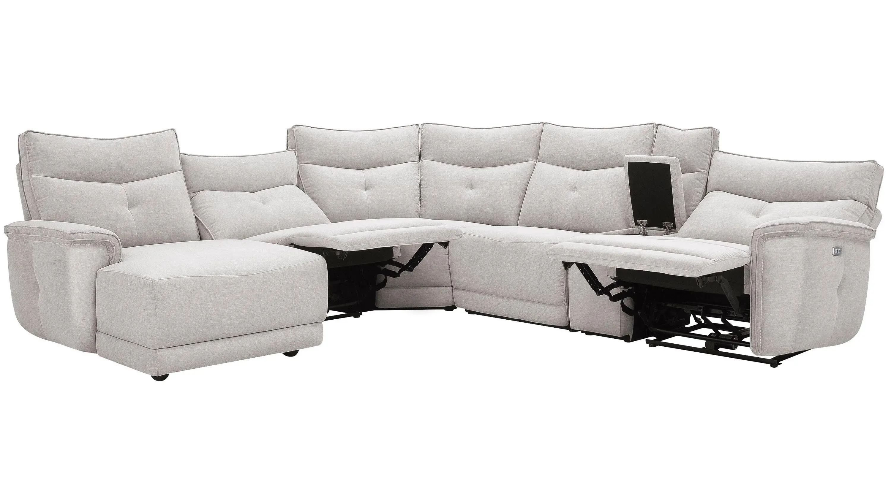 Graceland 6-pc. Sectional Sofa w/Power Headrests