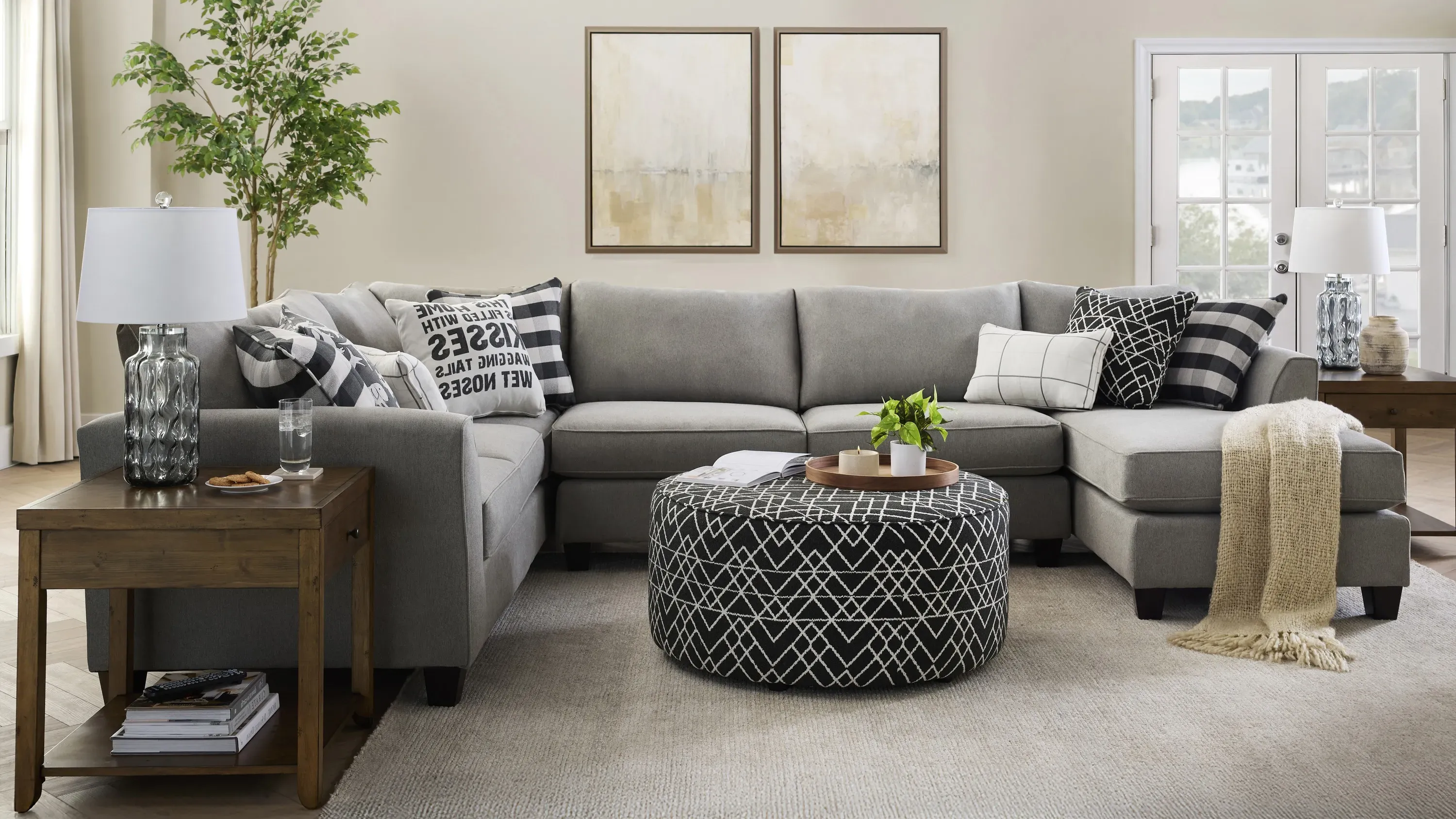 Daine 4-pc. Sectional Sofa | Raymour & Flanigan