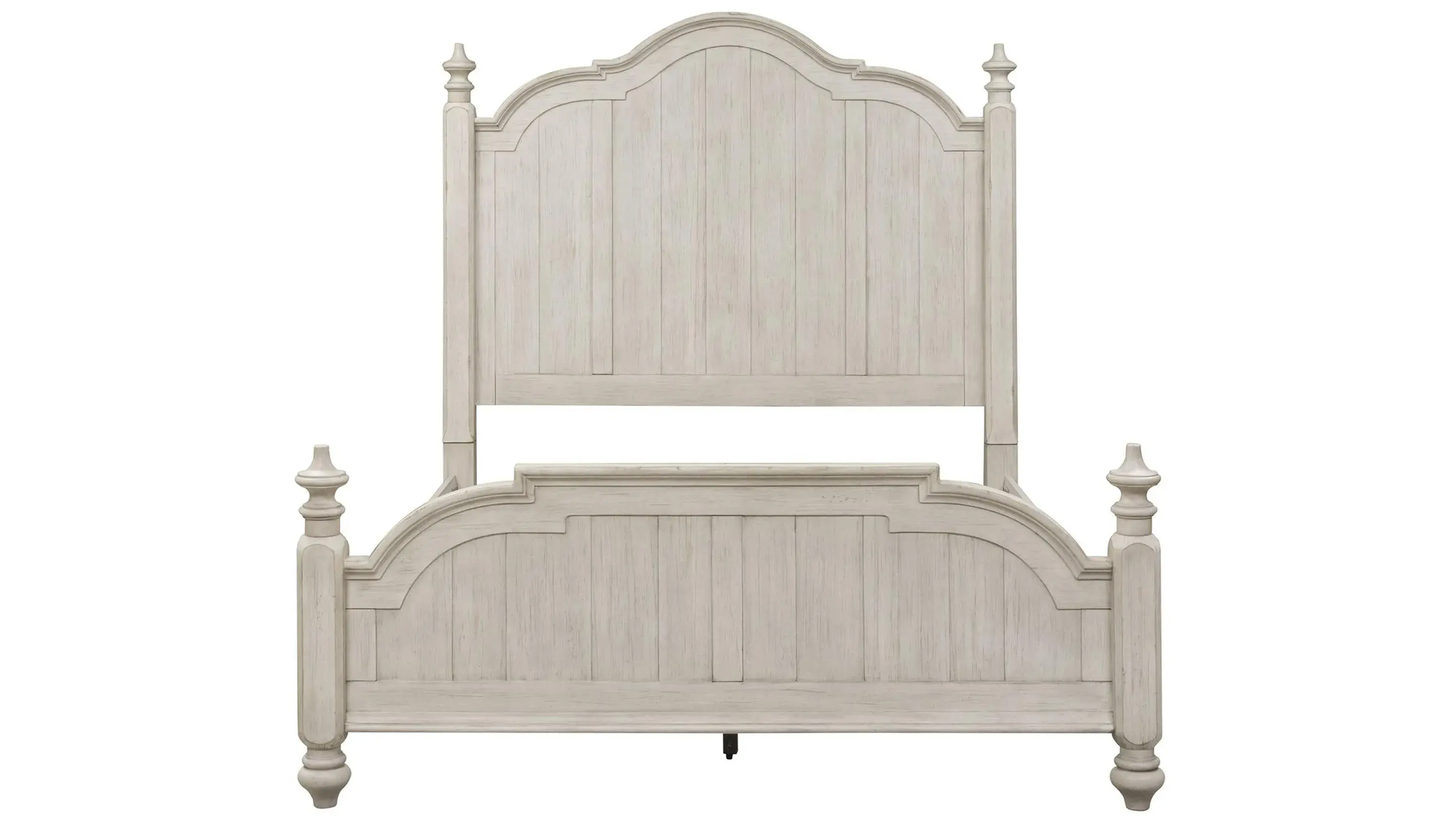 Farmhouse Reimagined 4-pc. Poster Bedroom Set w/ Drawer Nightstand - Thumbnail 2