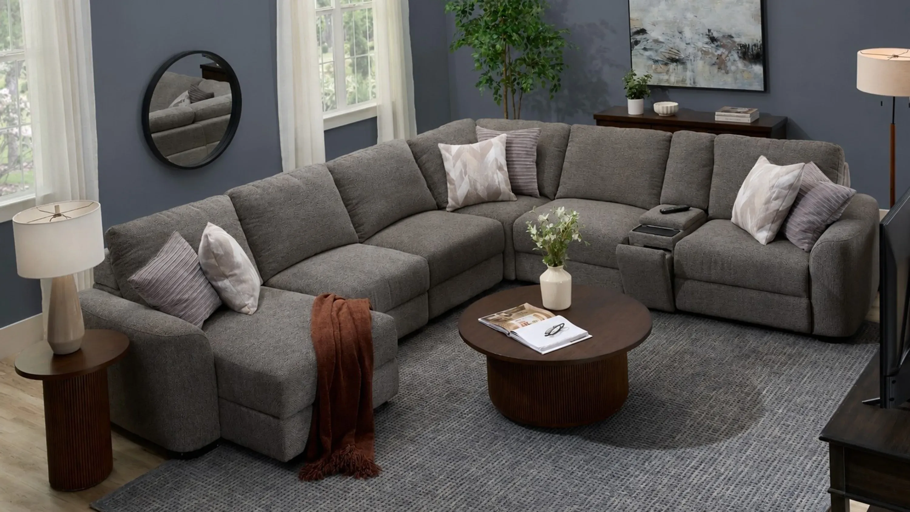 Duncan 7-pc. Power Sectional | Raymour & Flanigan