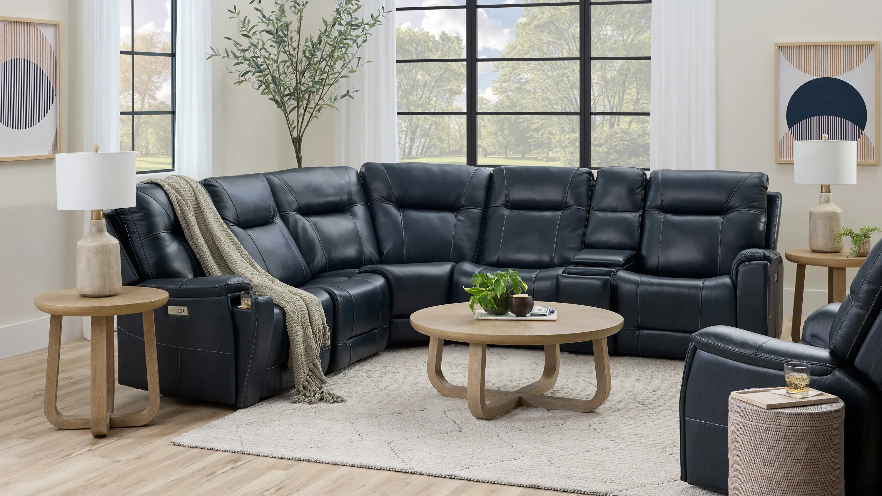 Barnett 6-pc. Power Sectional | Raymour & Flanigan