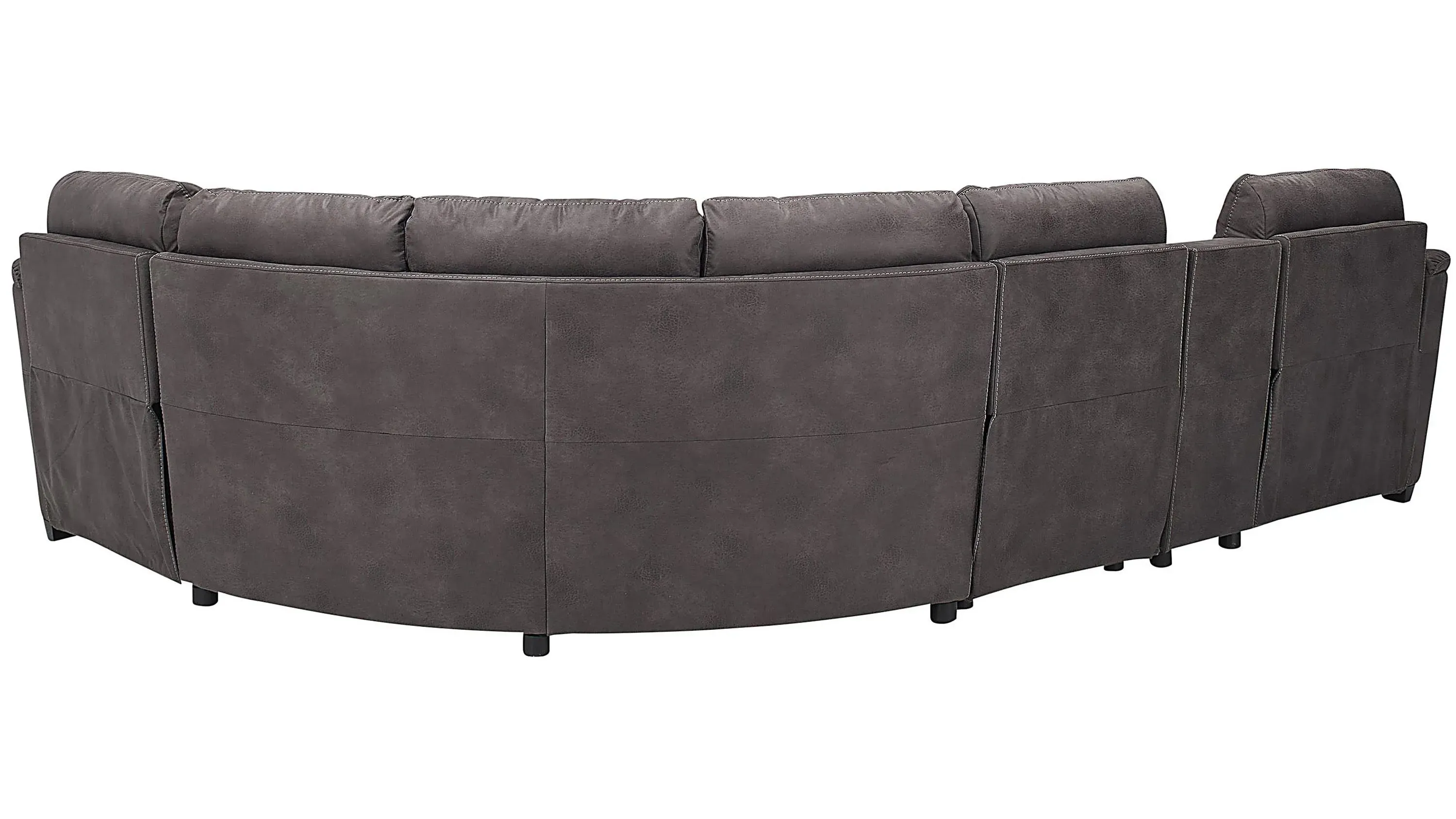 Rockland Microfiber 5-pc. Power Sectional