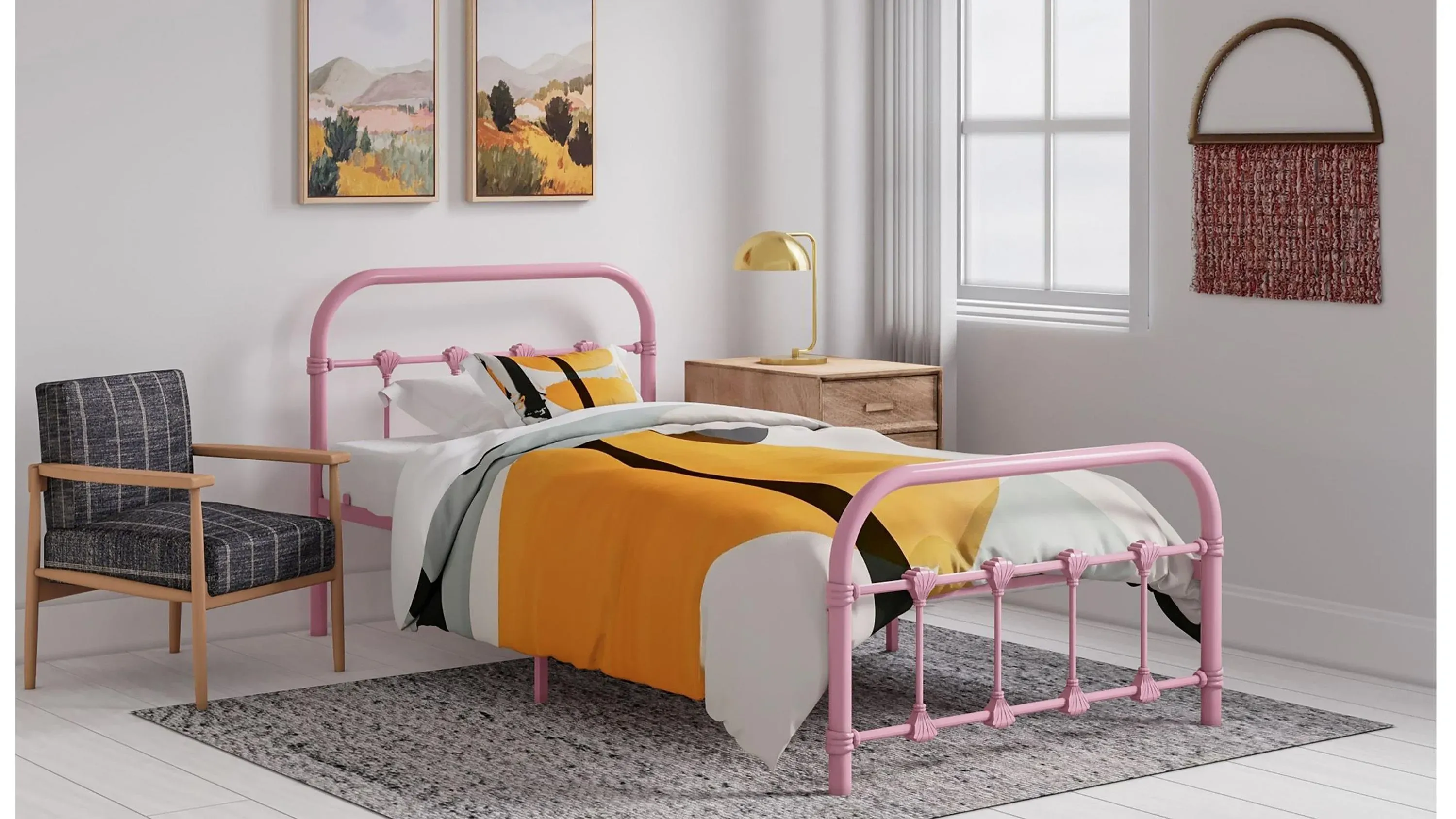 Melissa Metal Twin Bed | Raymour & Flanigan