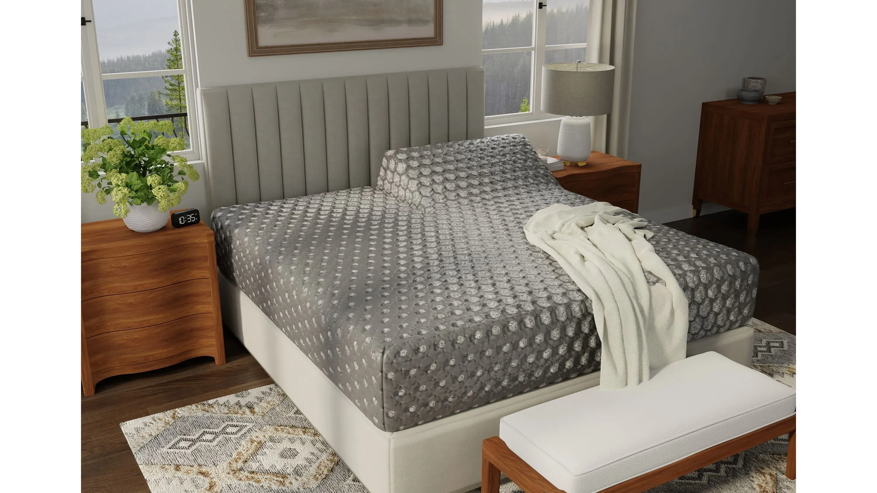 Smart Life by King Koil Onyx Wireless Adjustable Comfort