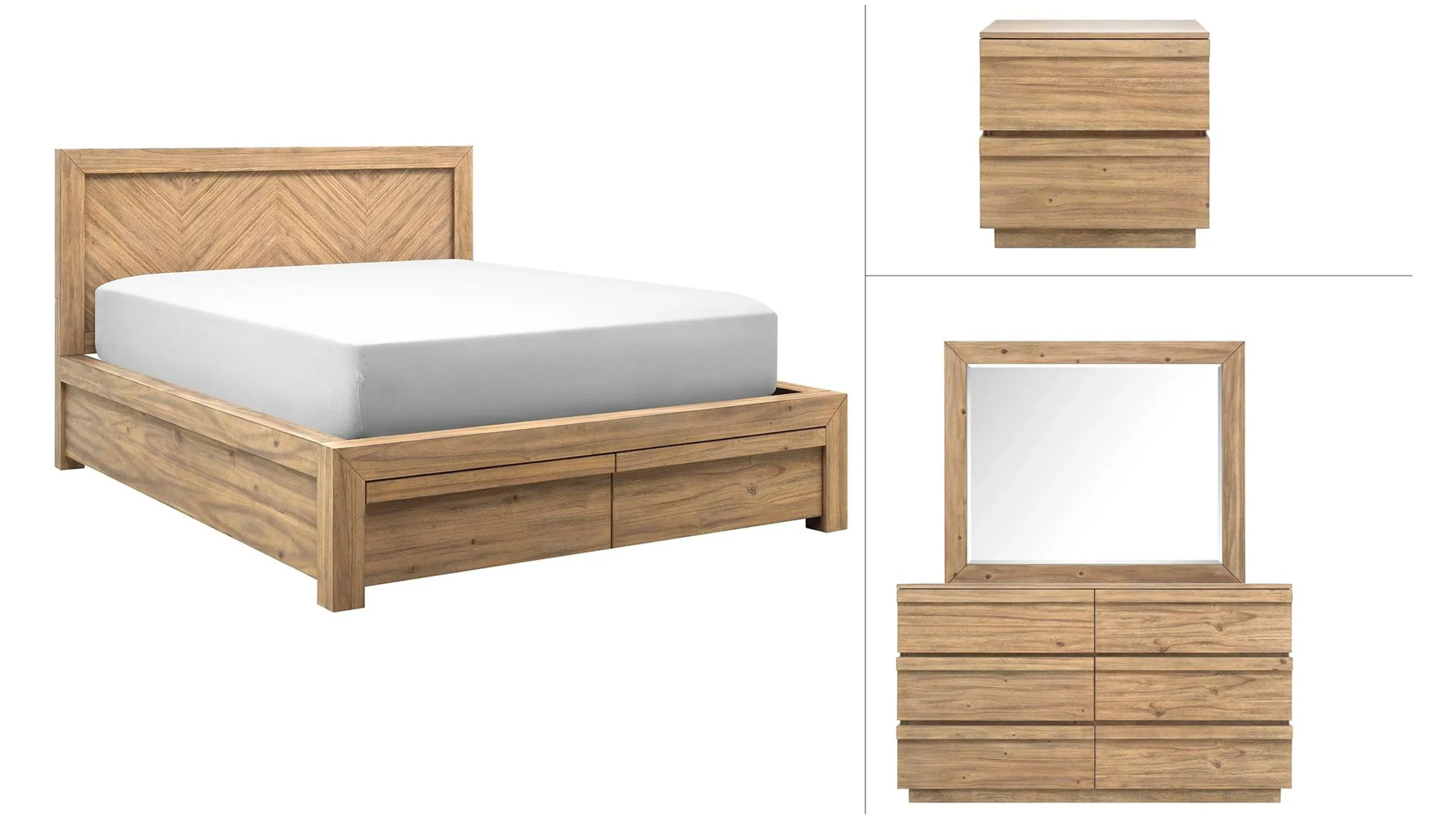 Playa 4-pc. Platform Bedroom Set w/ Storage Bed