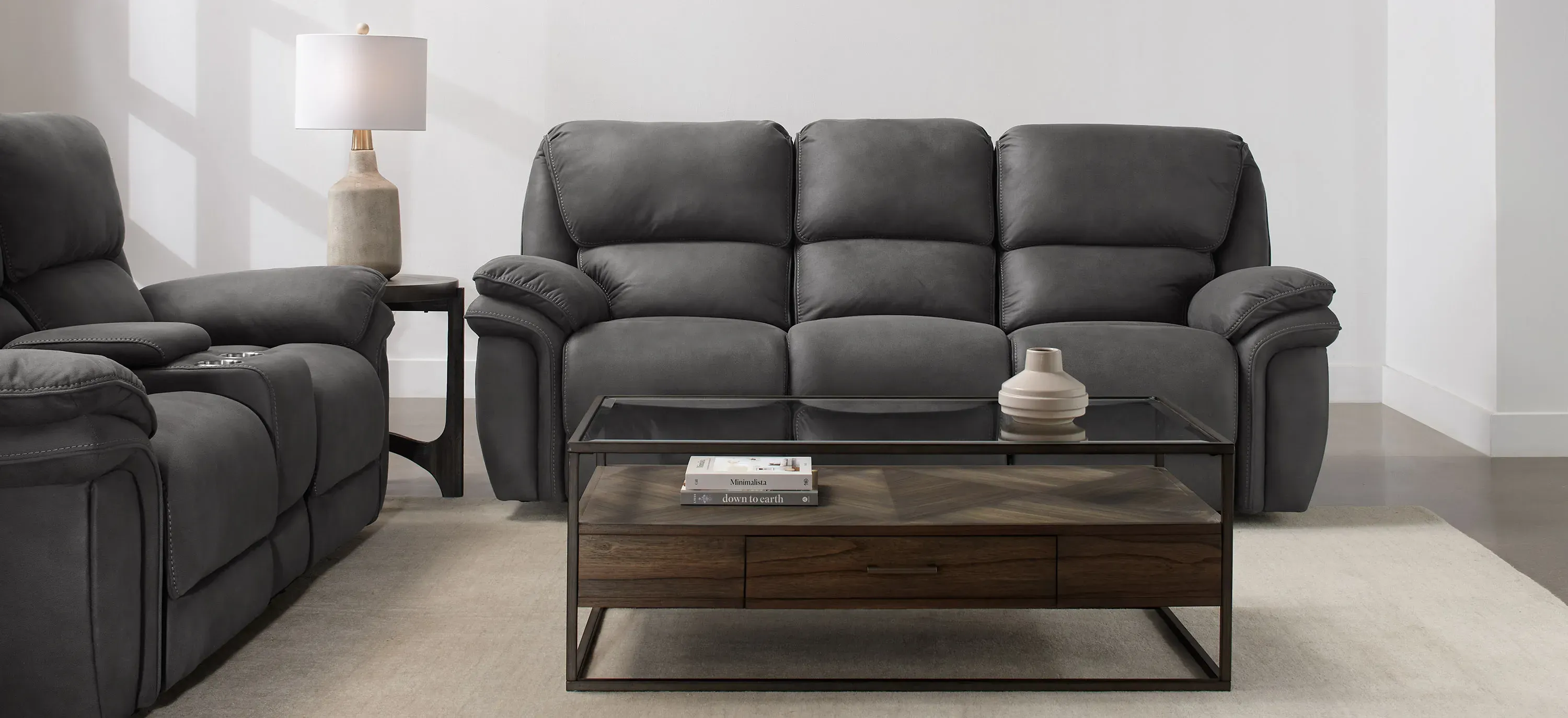 Skye Microfiber Power Reclining Sofa Raymour Flanigan