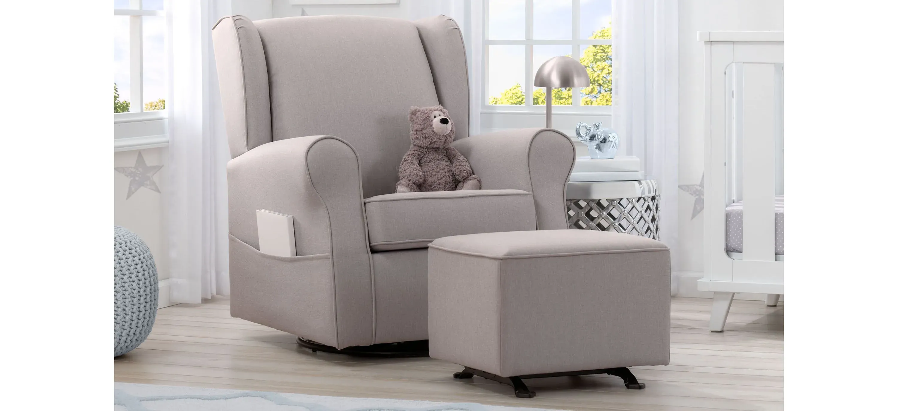 Delta children reston glider swivel rocker clearance