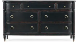 black dresser nearby Rowanbeck - The channeled vertical headboard and footboard Benjara Geny Black and Silver