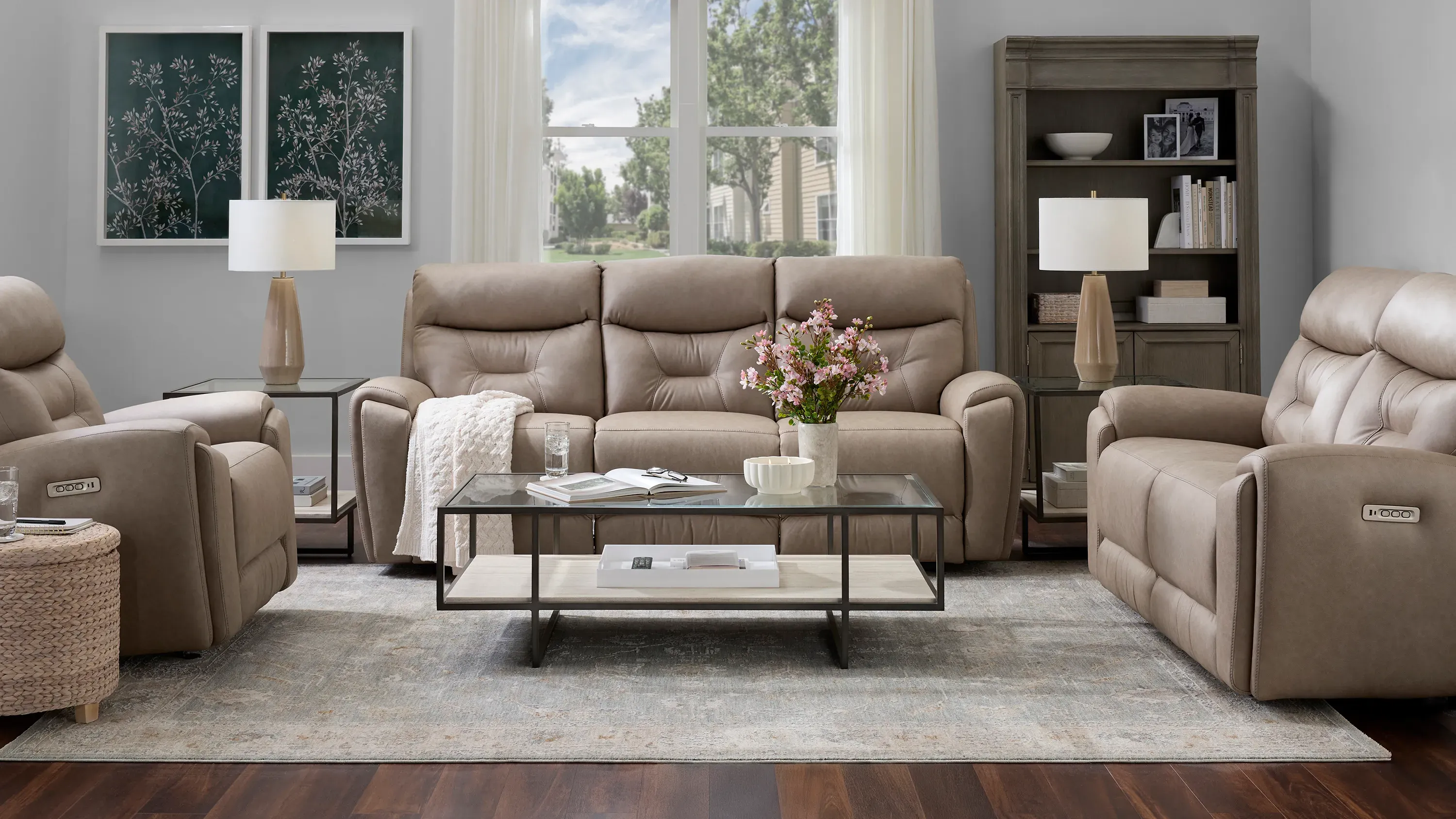 Bryson Zero Gravity Triple Power Sofa | Raymour & Flanigan
